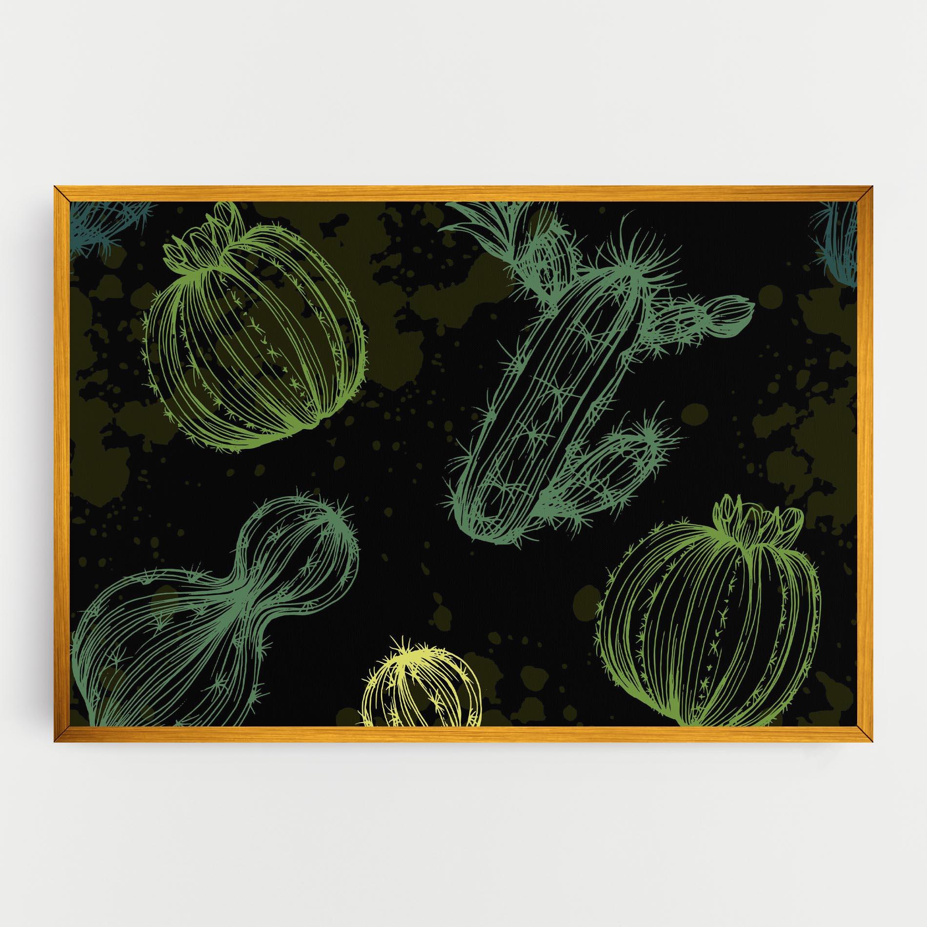 Leinwandbild Cactus Art mockup 0