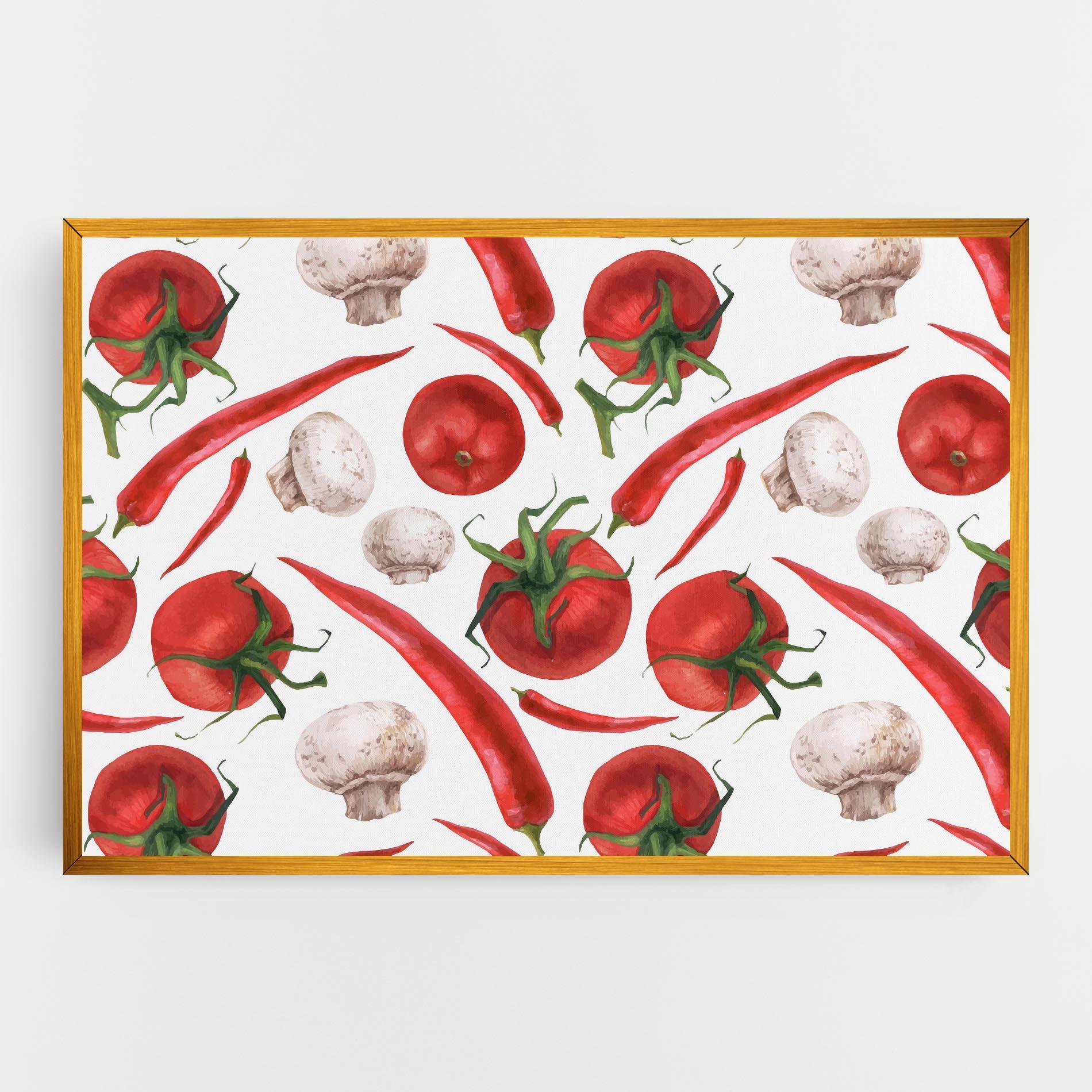 Leinwandbild Floating Tomato mockup 0