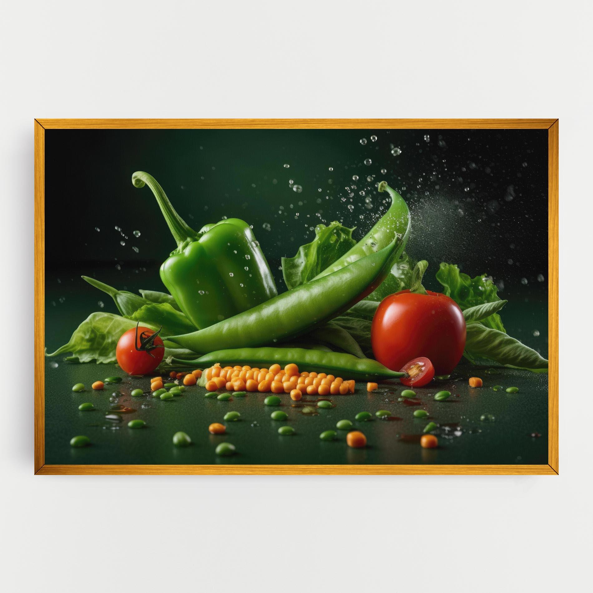 Leinwandbild Fresh Vegetables mockup 0
