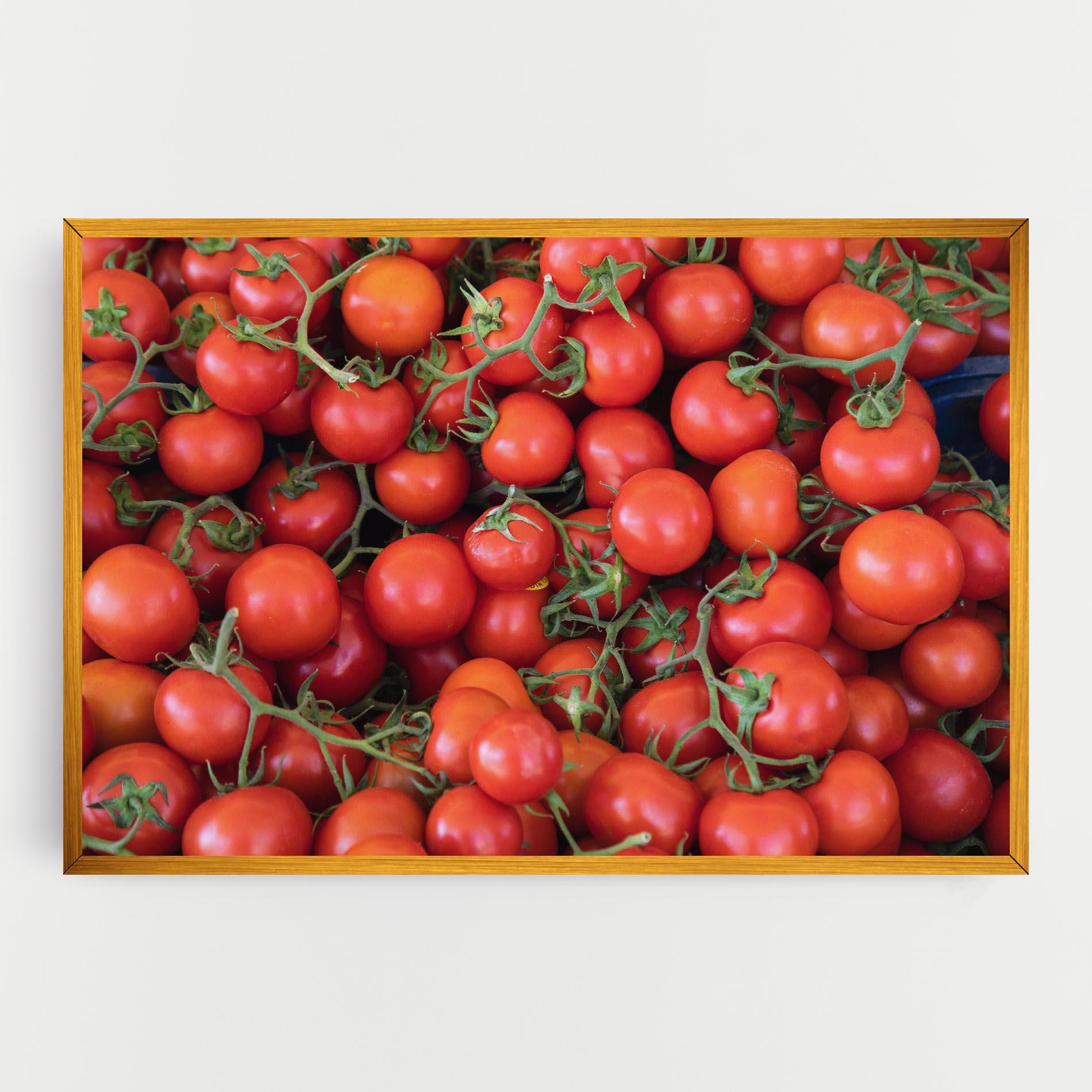 Leinwandbild Tomato Red Wall mockup 0