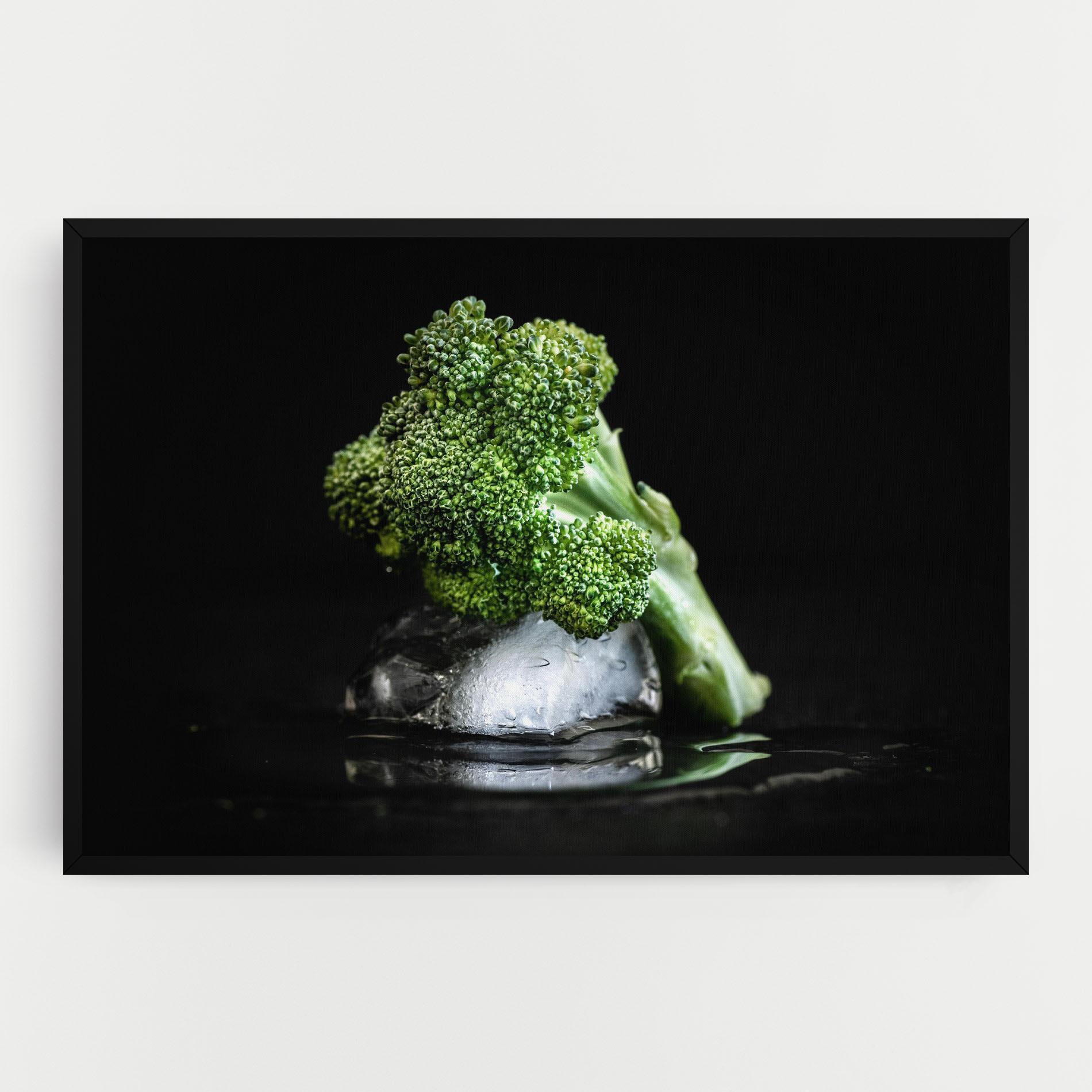Leinwandbild Broccoli Water mockup 0