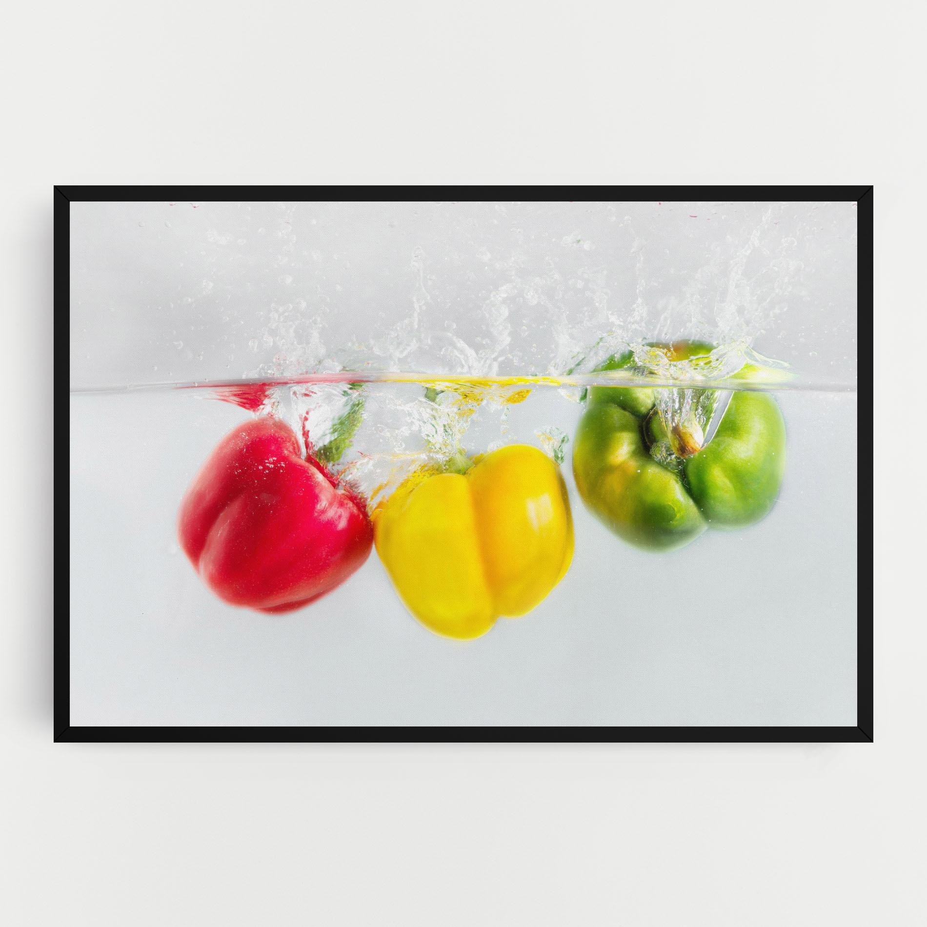 Leinwandbild Colorful Bellpepper mockup 0