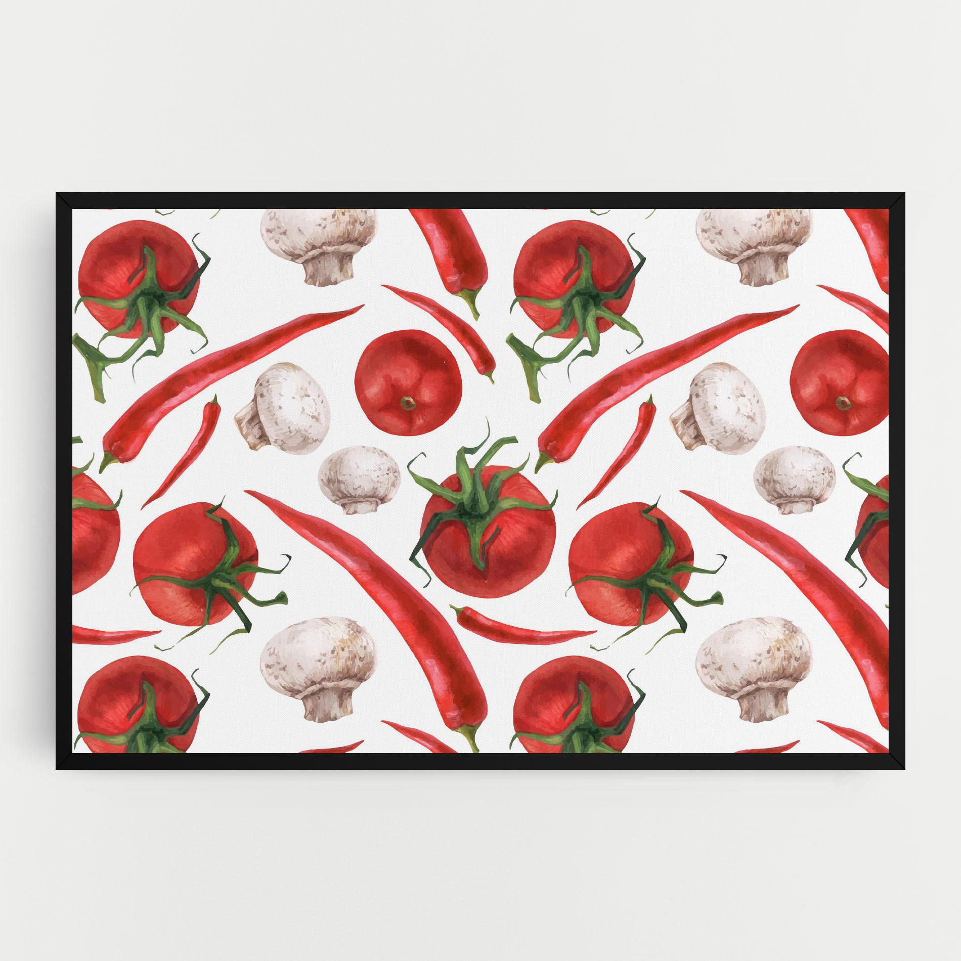 Leinwandbild Floating Tomato mockup 0