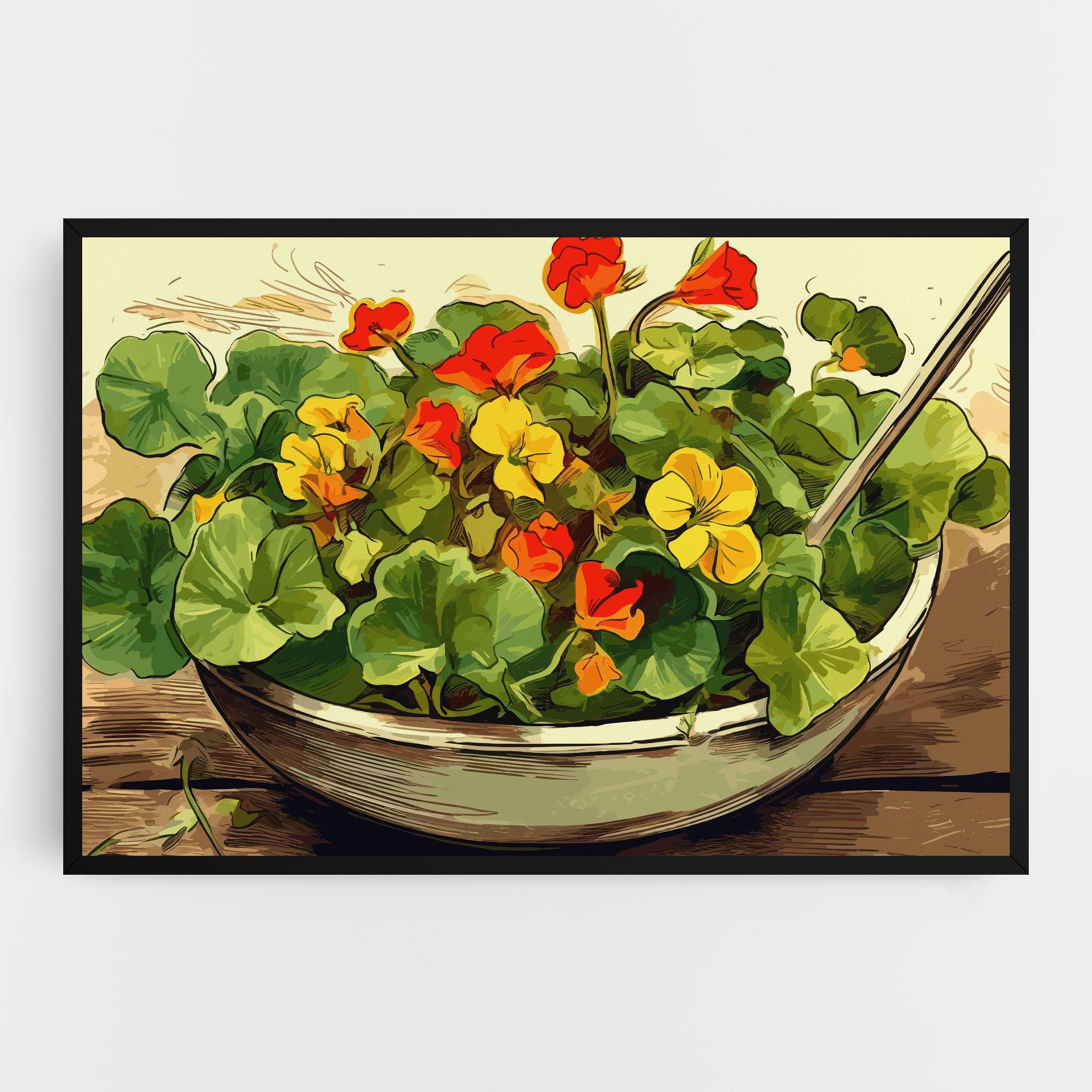 Leinwandbild Flower Food mockup 0