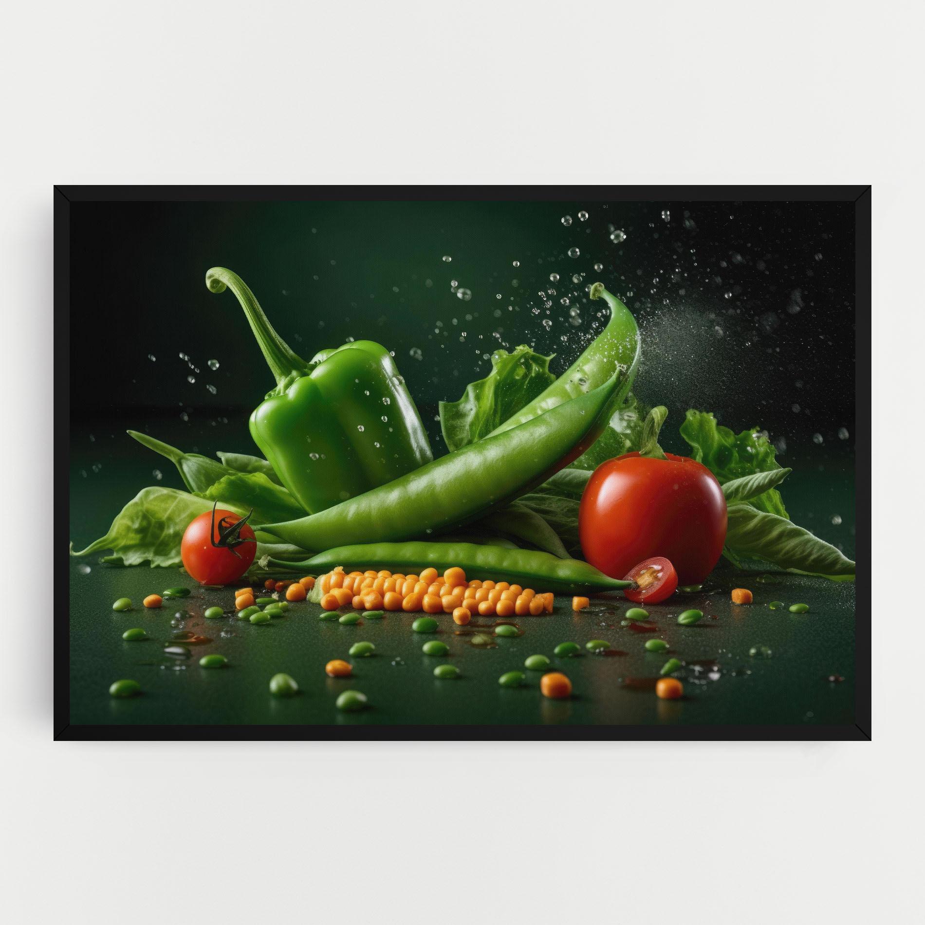 Leinwandbild Fresh Vegetables mockup 0