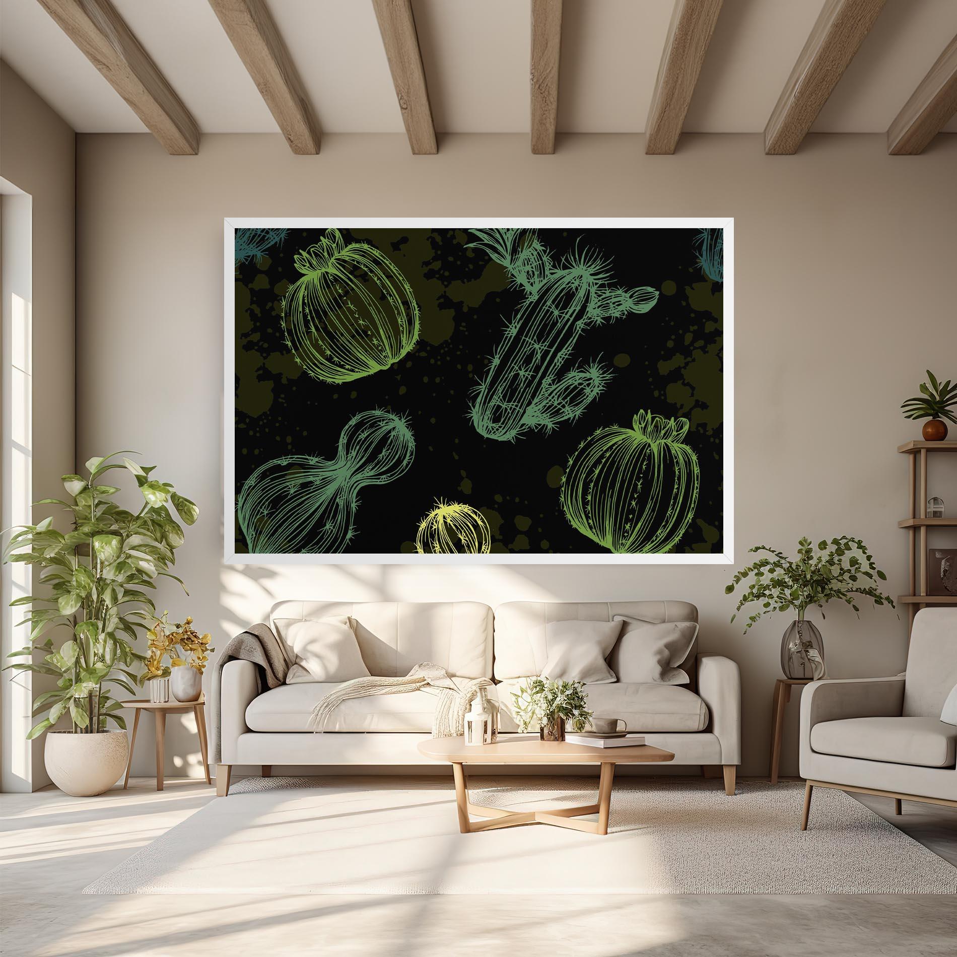 Leinwandbild Cactus Art mockup 6
