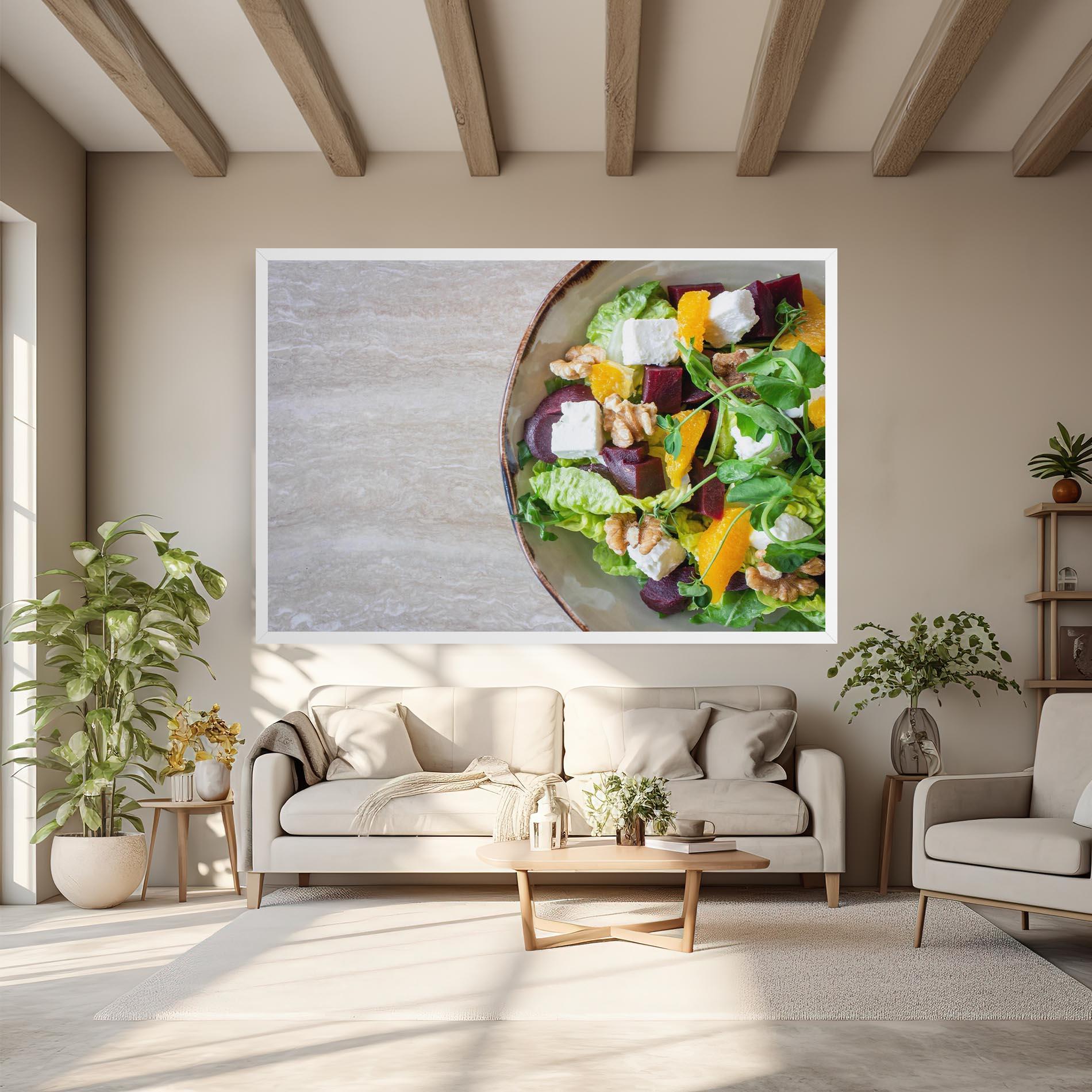 Leinwandbild Delicious Salad mockup 6
