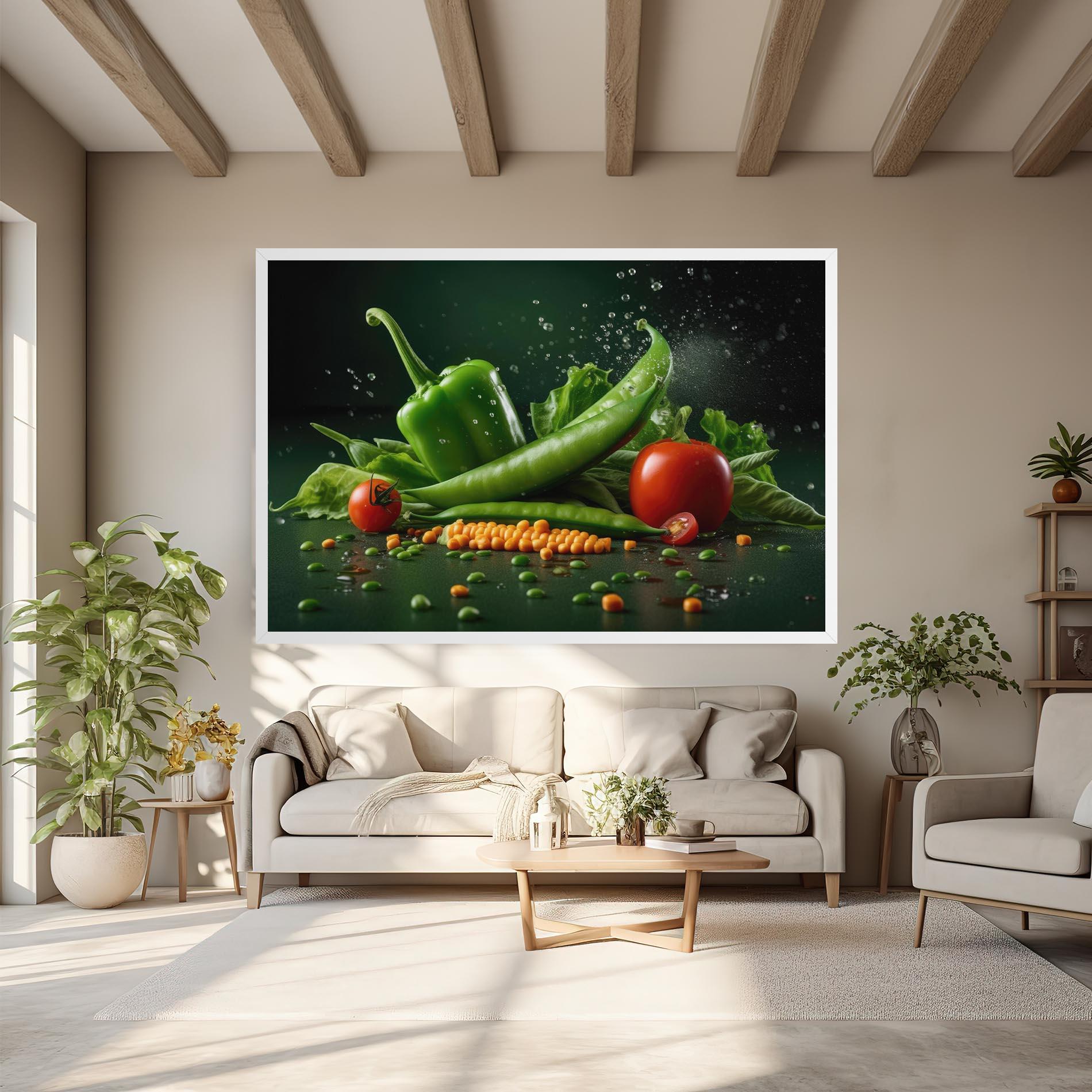 Leinwandbild Fresh Vegetables mockup 6