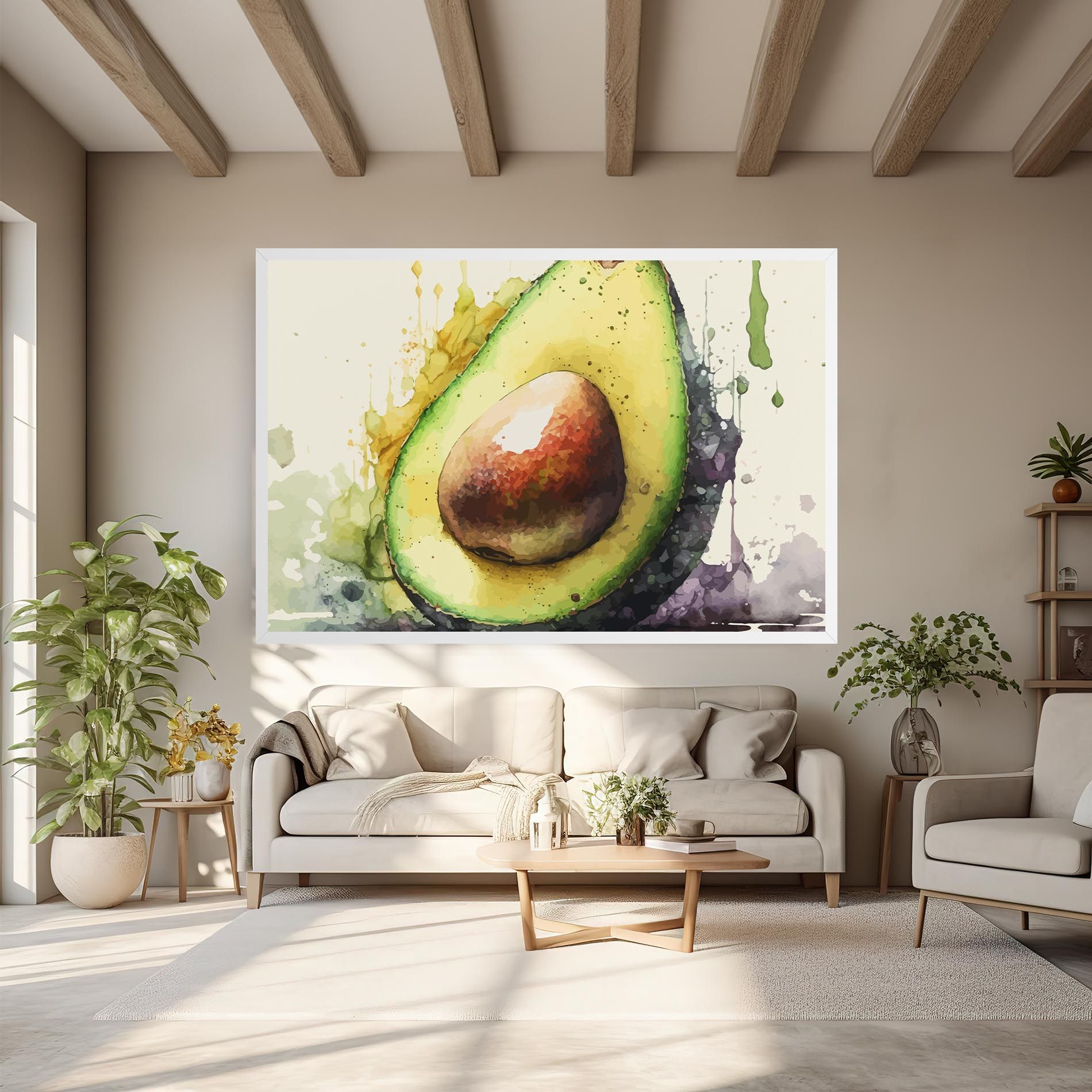 Green Avocado Art mockup 6