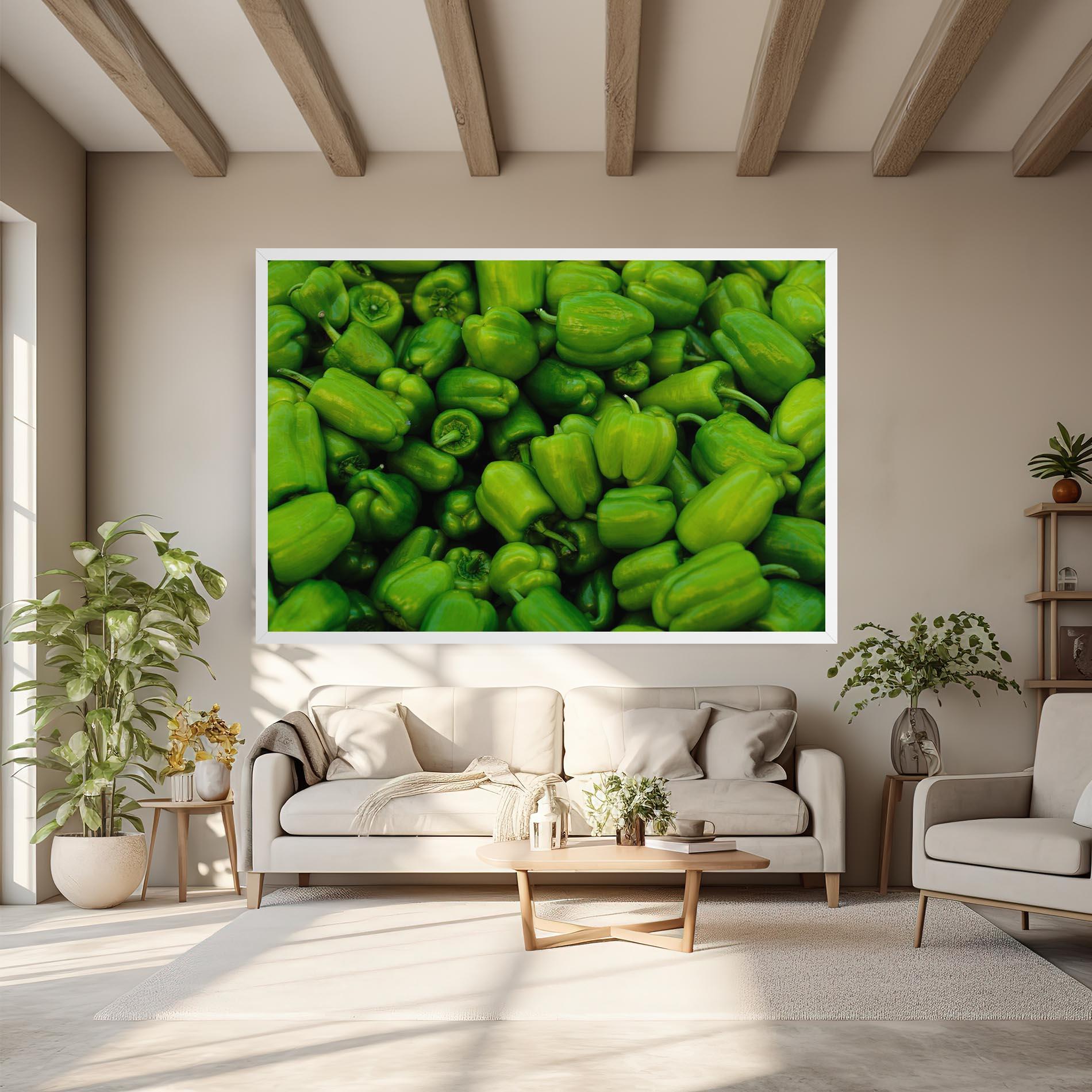 Leinwandbild Green Bellpepper mockup 6