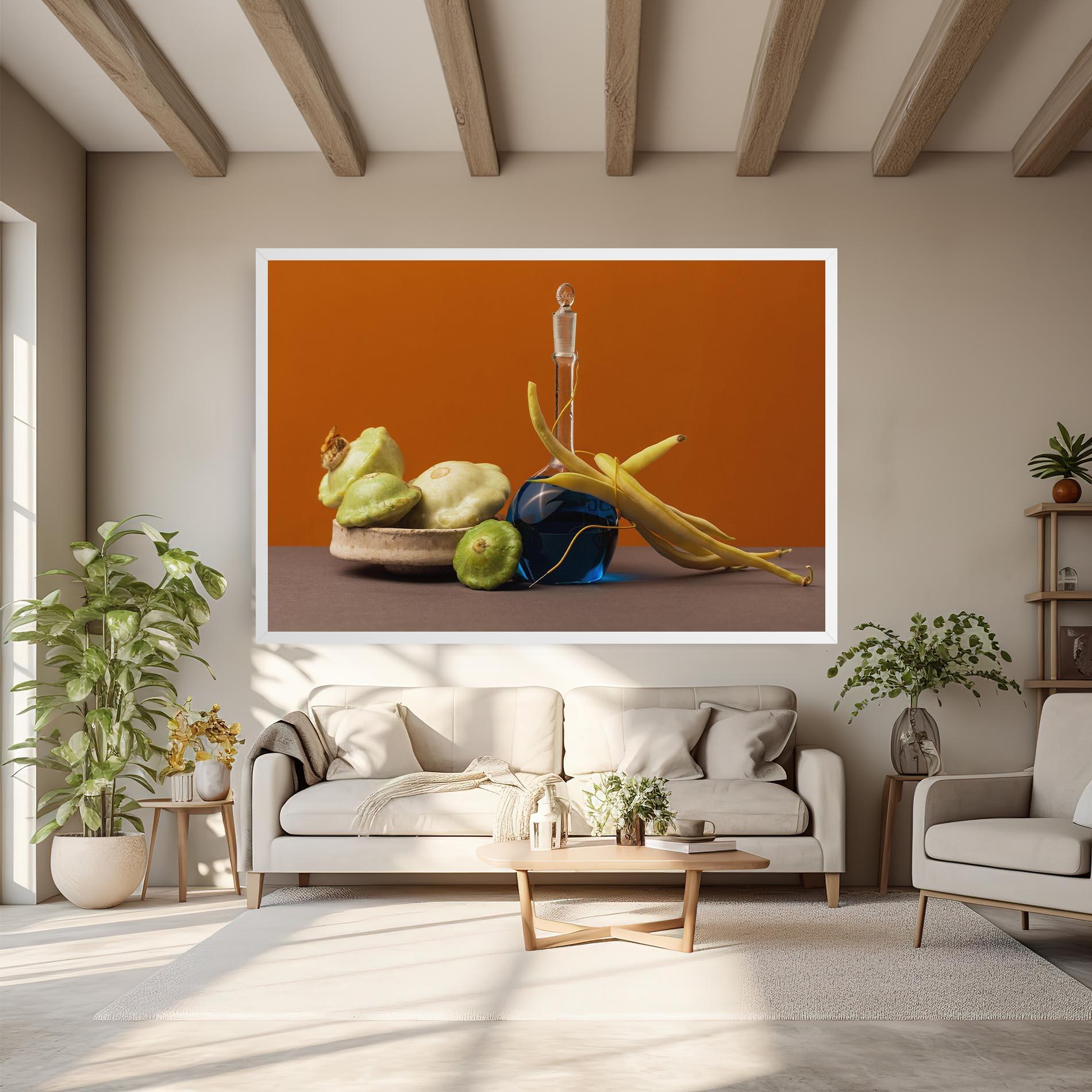 Leinwandbild Vegetables Blue Liquid mockup 6