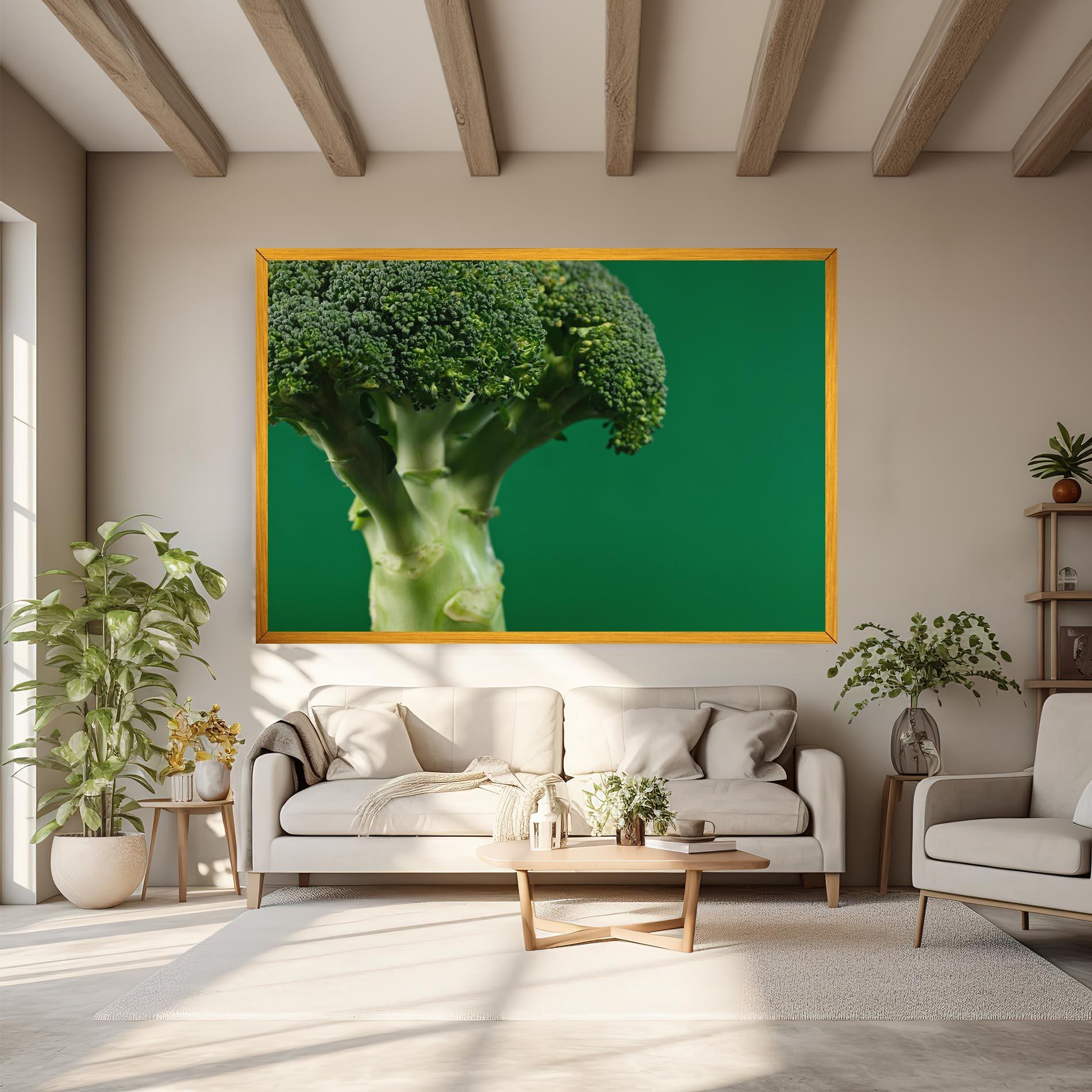Leinwandbild Broccoli mockup 6