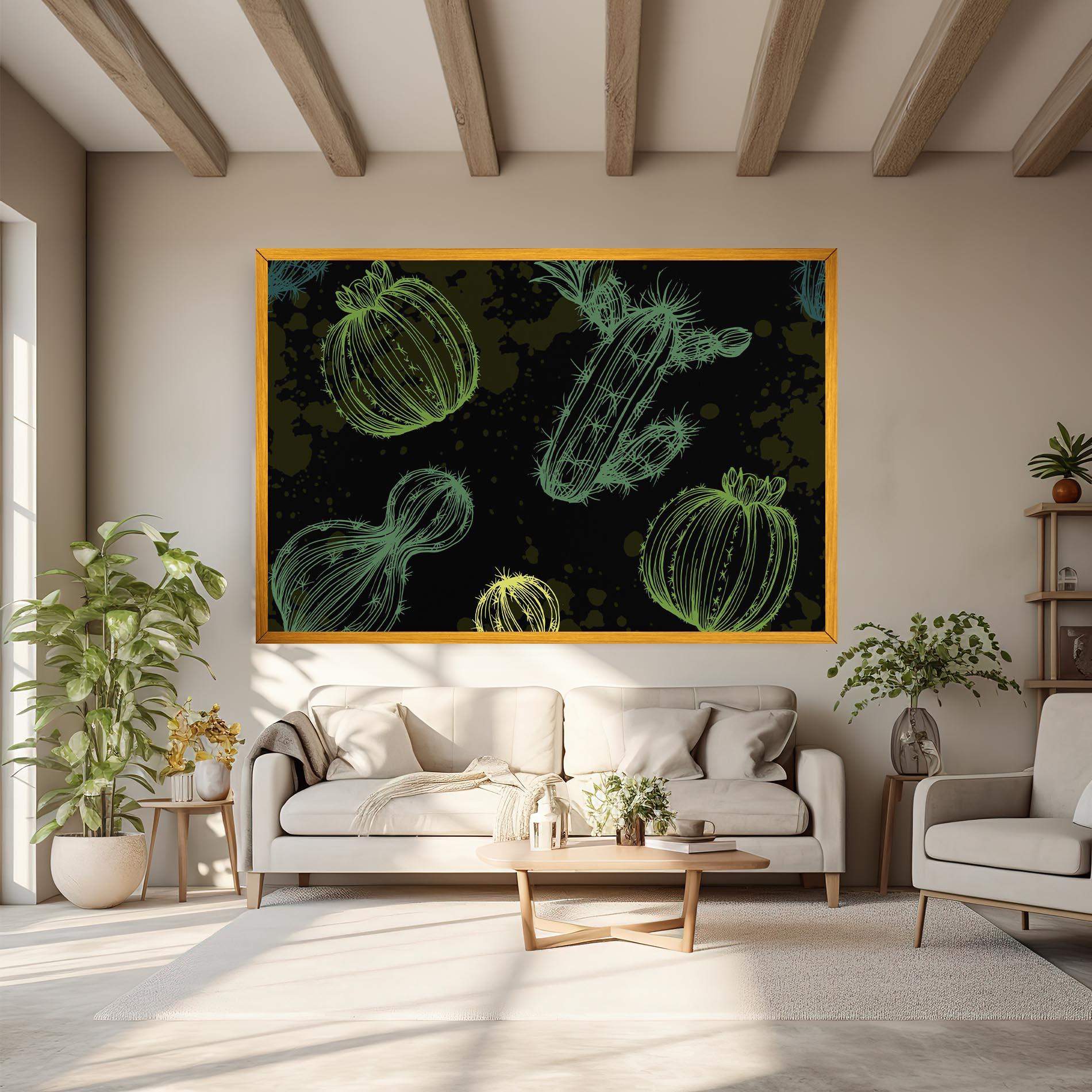Leinwandbild Cactus Art mockup 6