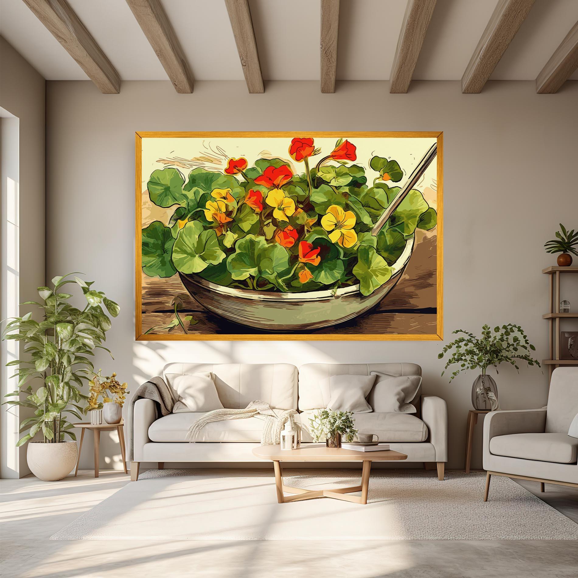 Leinwandbild Flower Food mockup 6