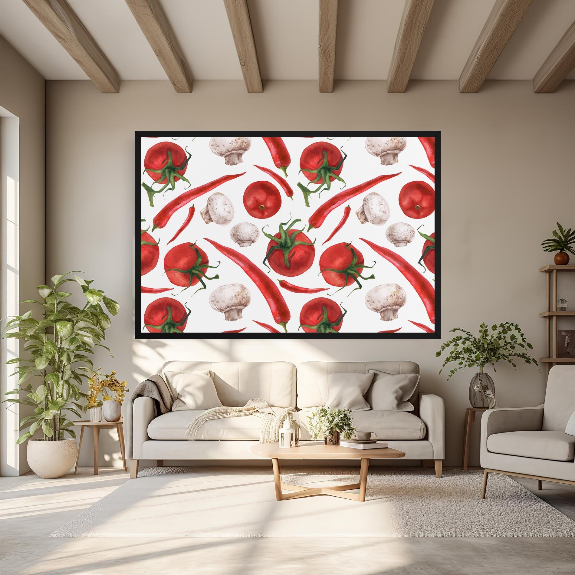 Leinwandbild Floating Tomato mockup 6