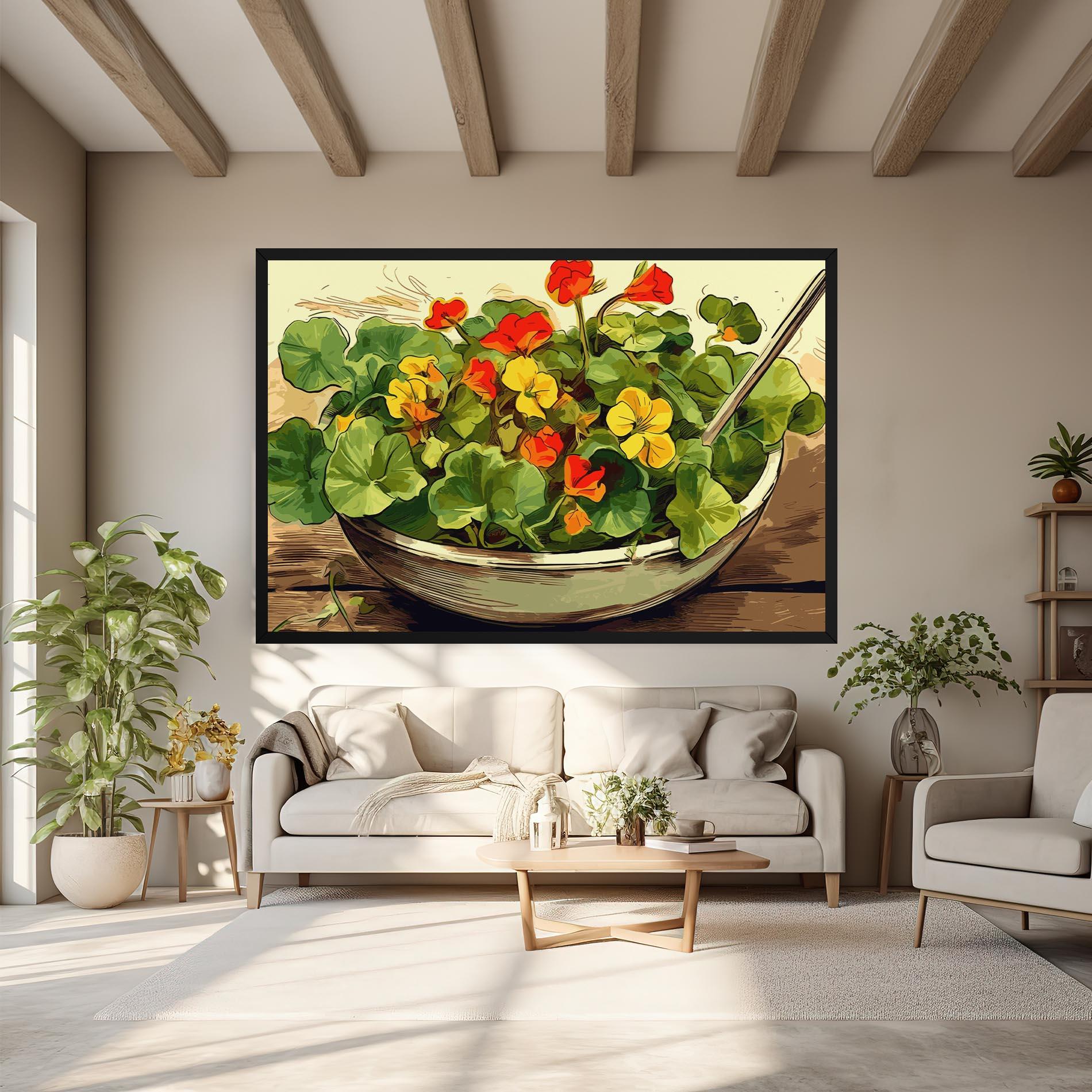 Leinwandbild Flower Food mockup 6