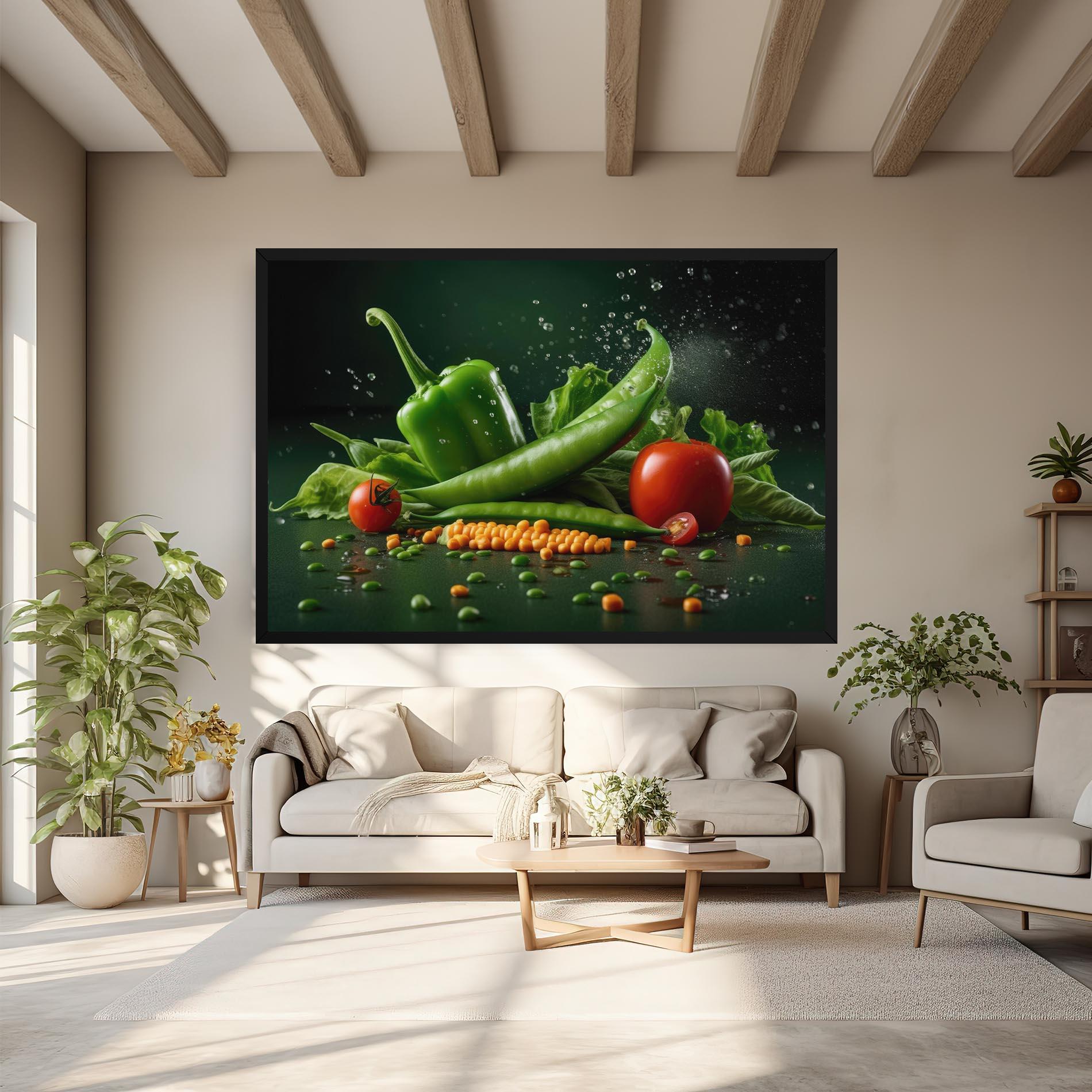 Leinwandbild Fresh Vegetables mockup 6
