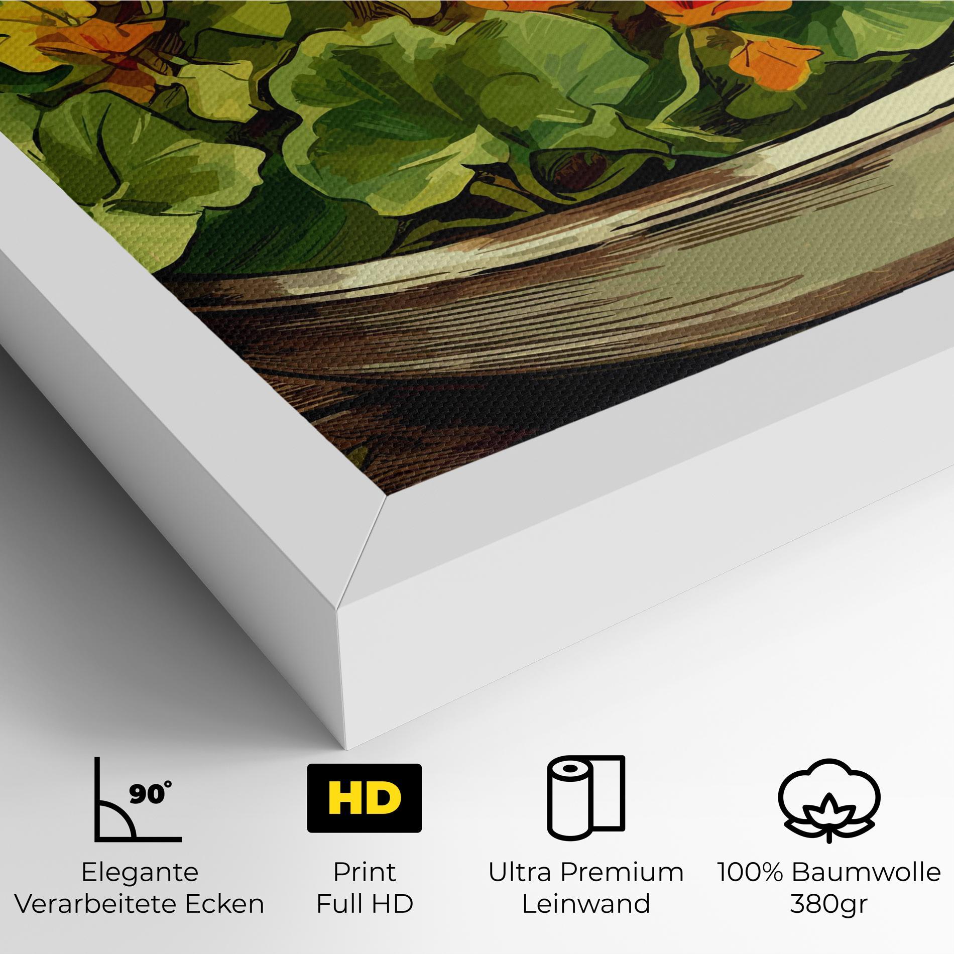Leinwandbild Flower Food mockup 4