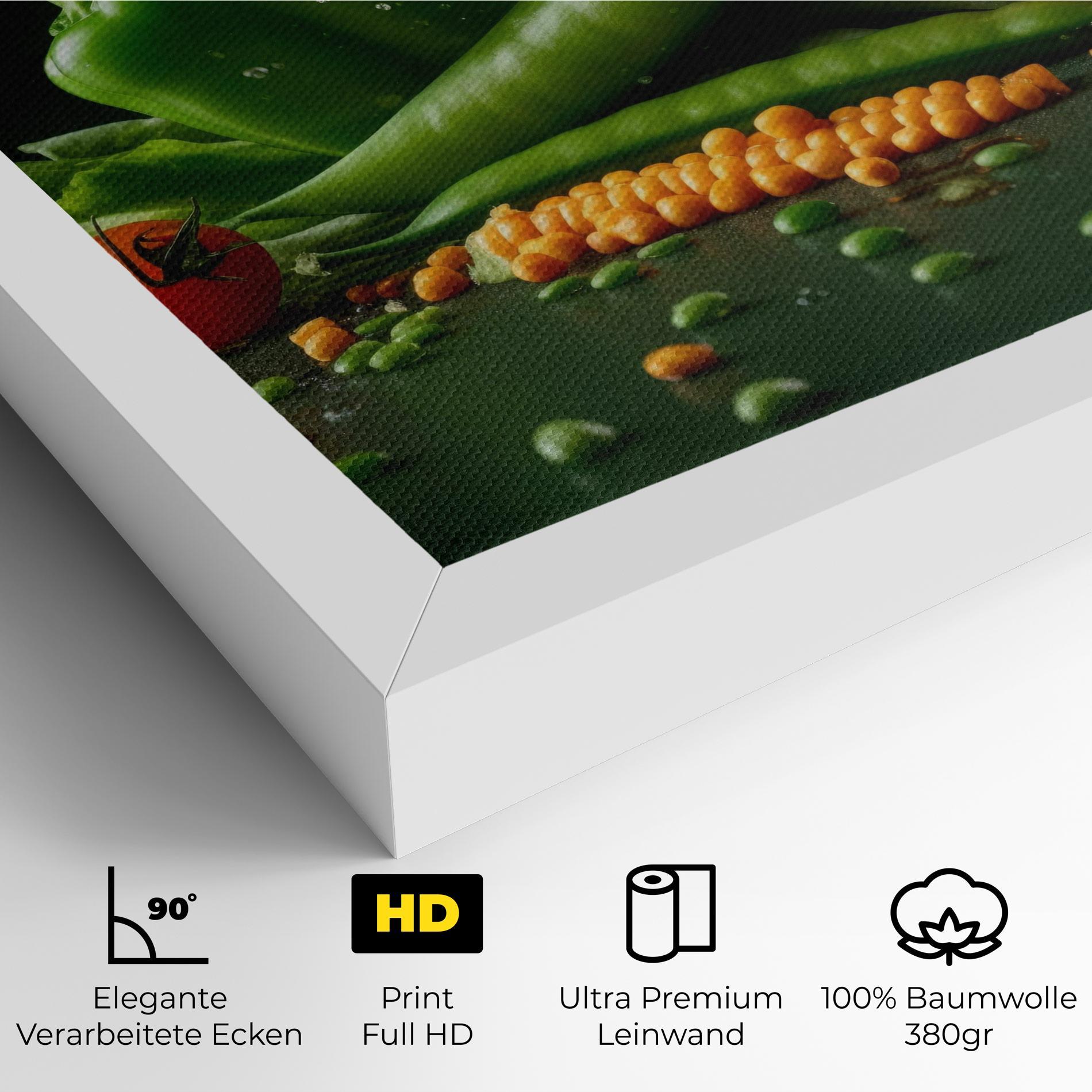 Leinwandbild Fresh Vegetables mockup 4