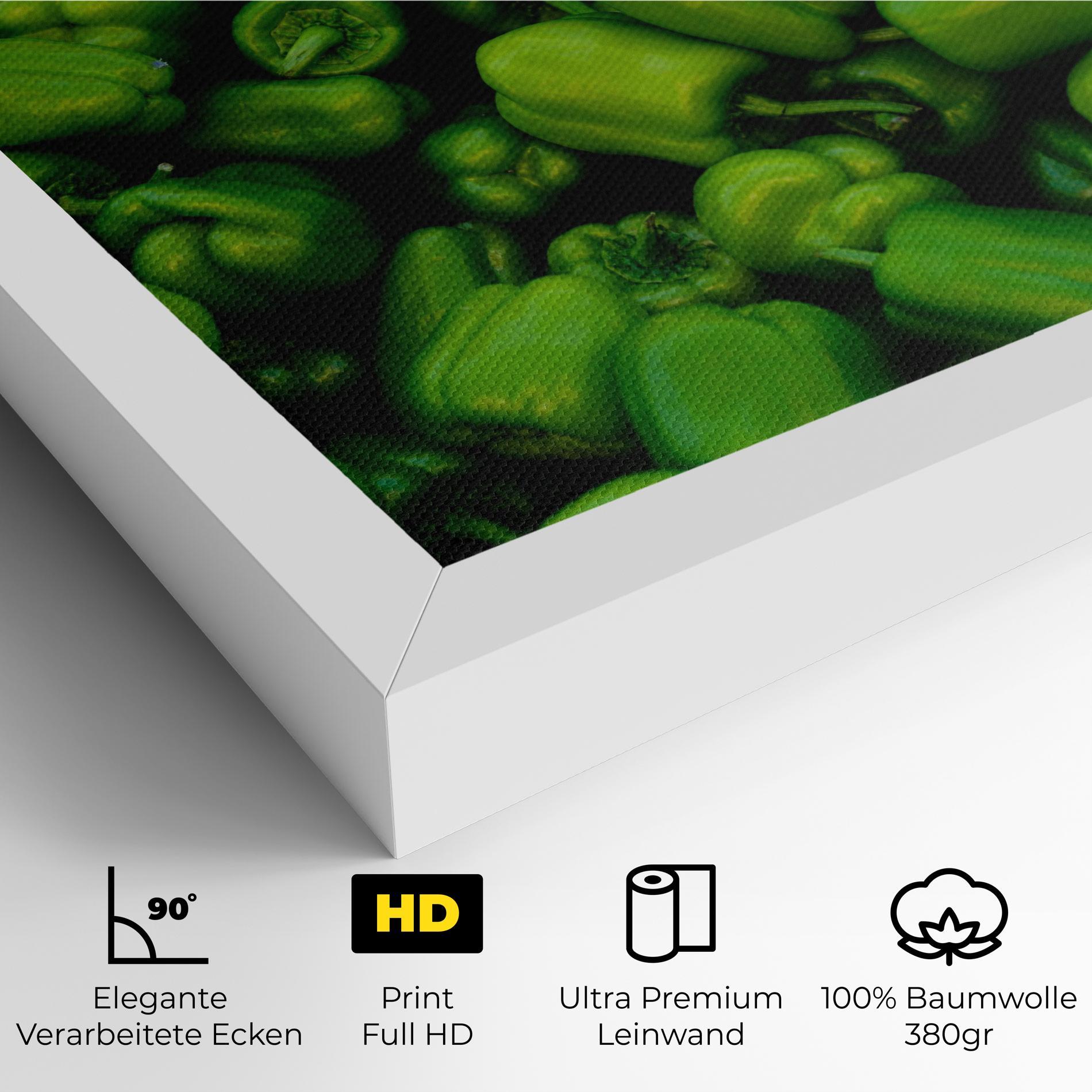 Leinwandbild Green Bellpepper mockup 4