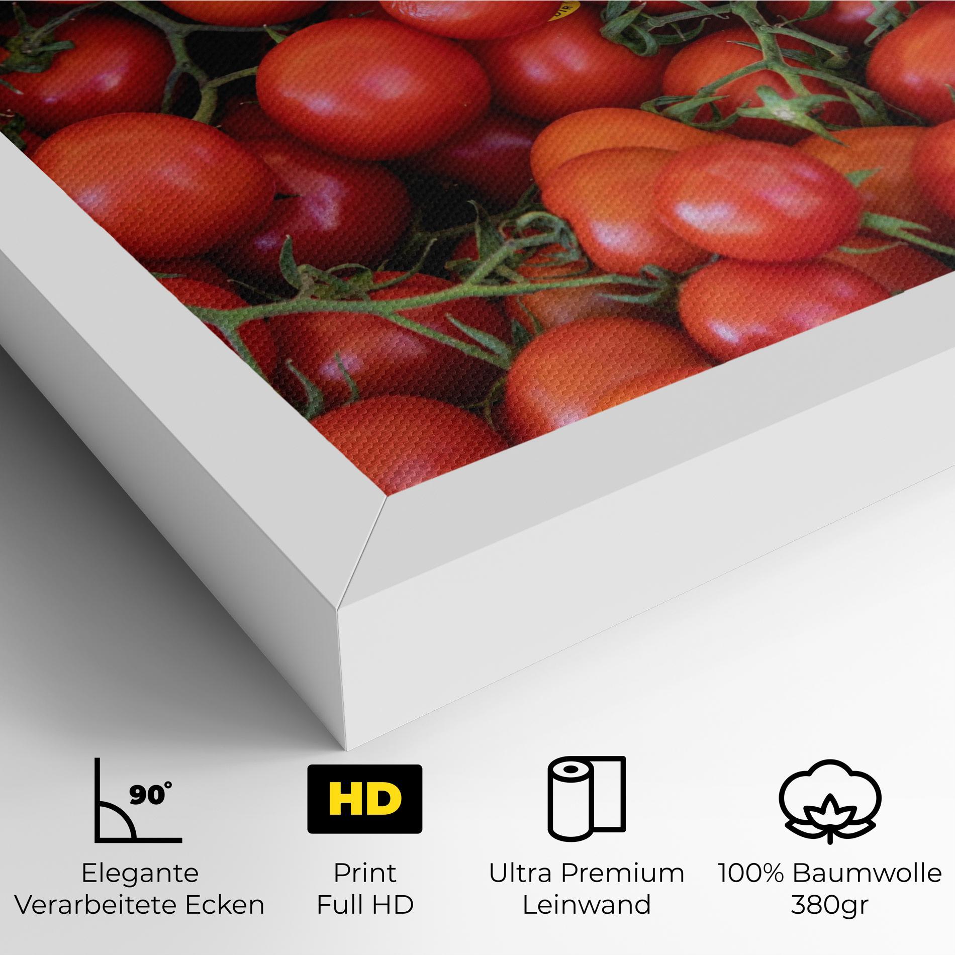 Leinwandbild Tomato Red Wall mockup 4