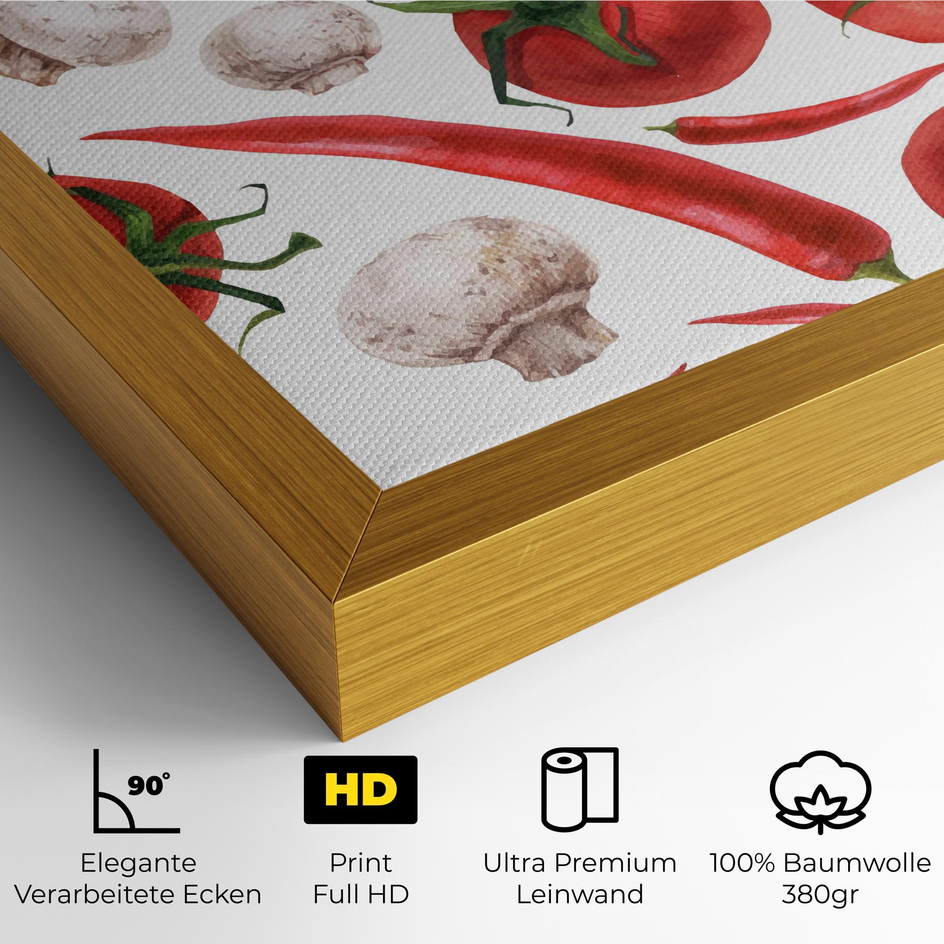 Leinwandbild Floating Tomato mockup 4