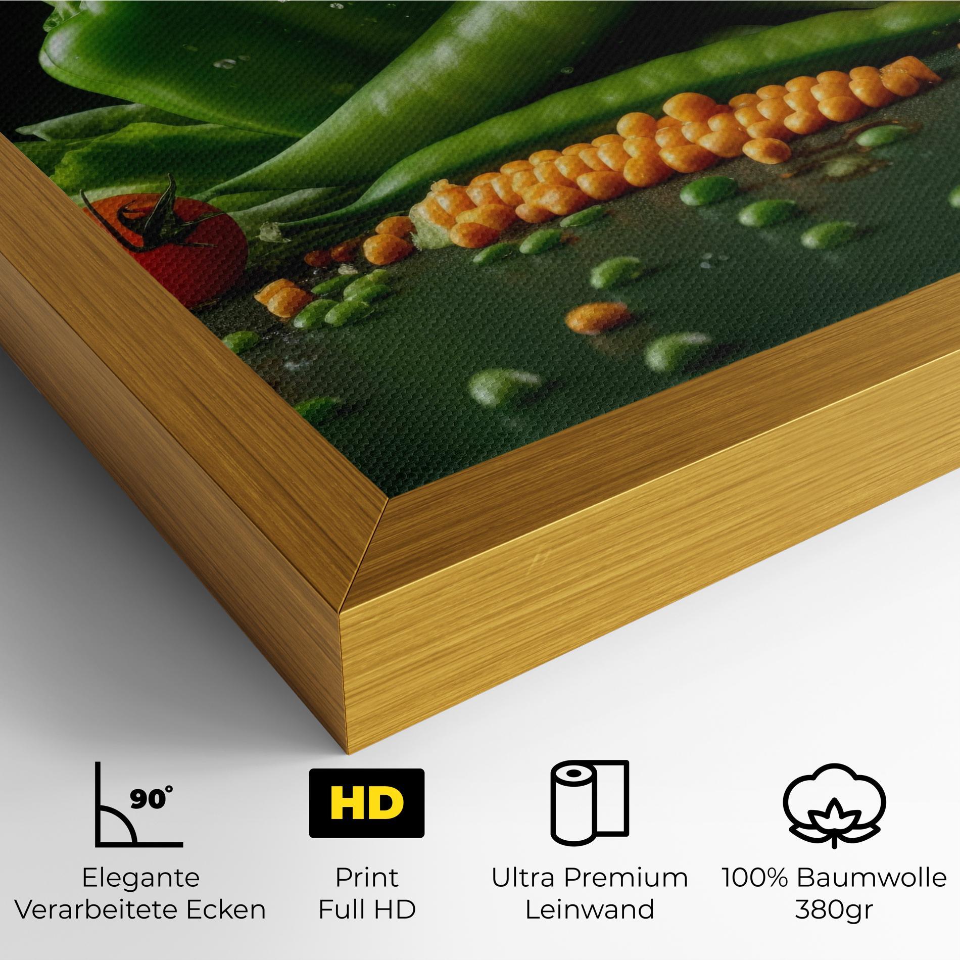 Leinwandbild Fresh Vegetables mockup 4