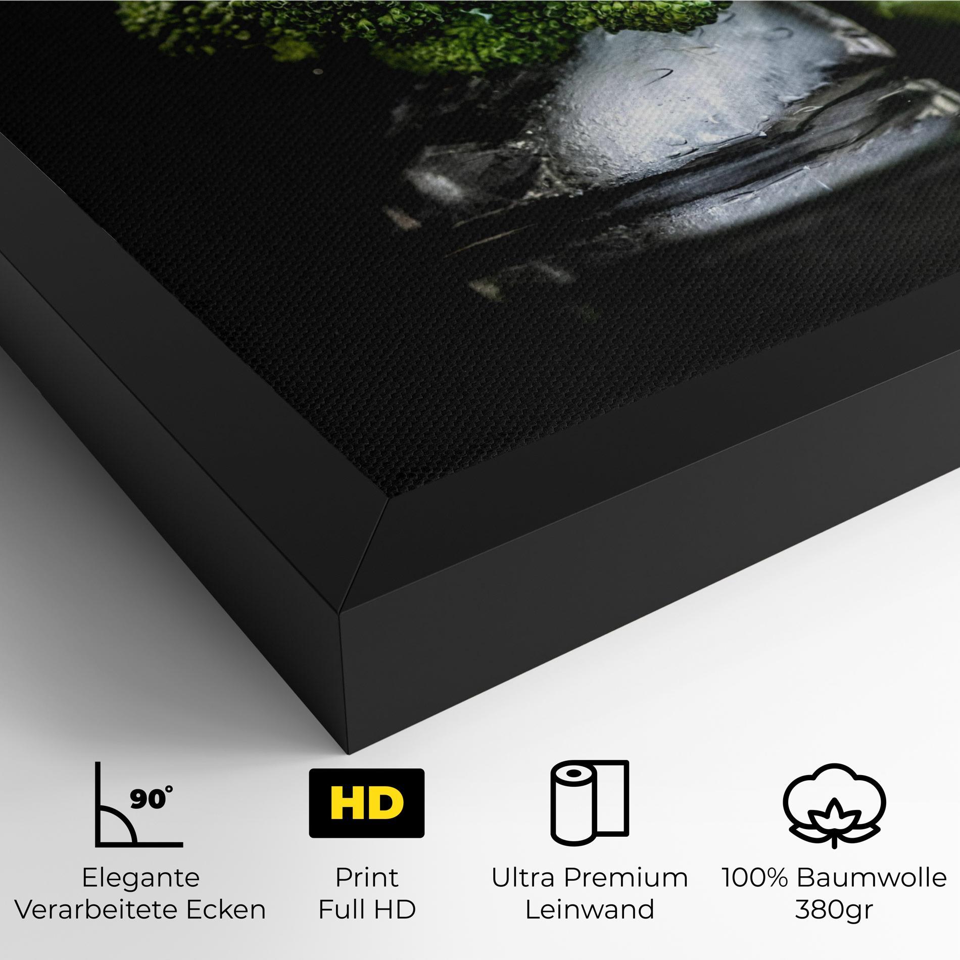 Leinwandbild Broccoli Water mockup 4