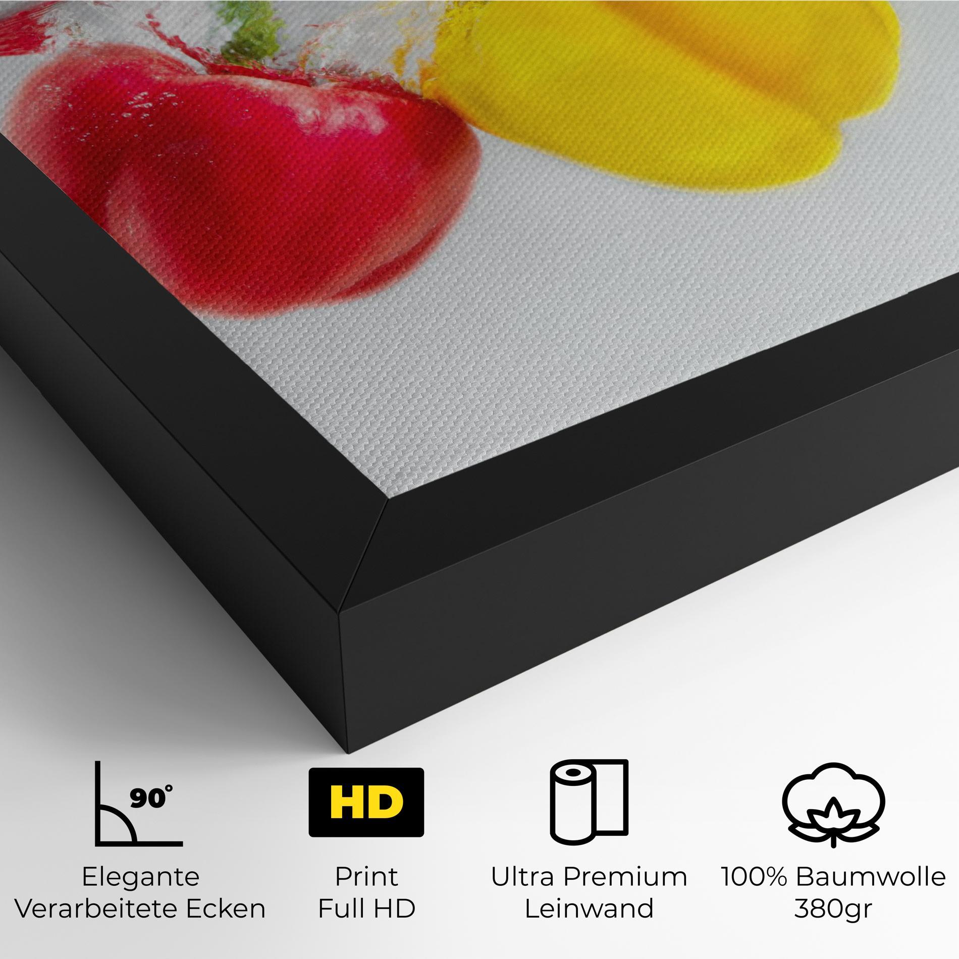 Leinwandbild Colorful Bellpepper mockup 4