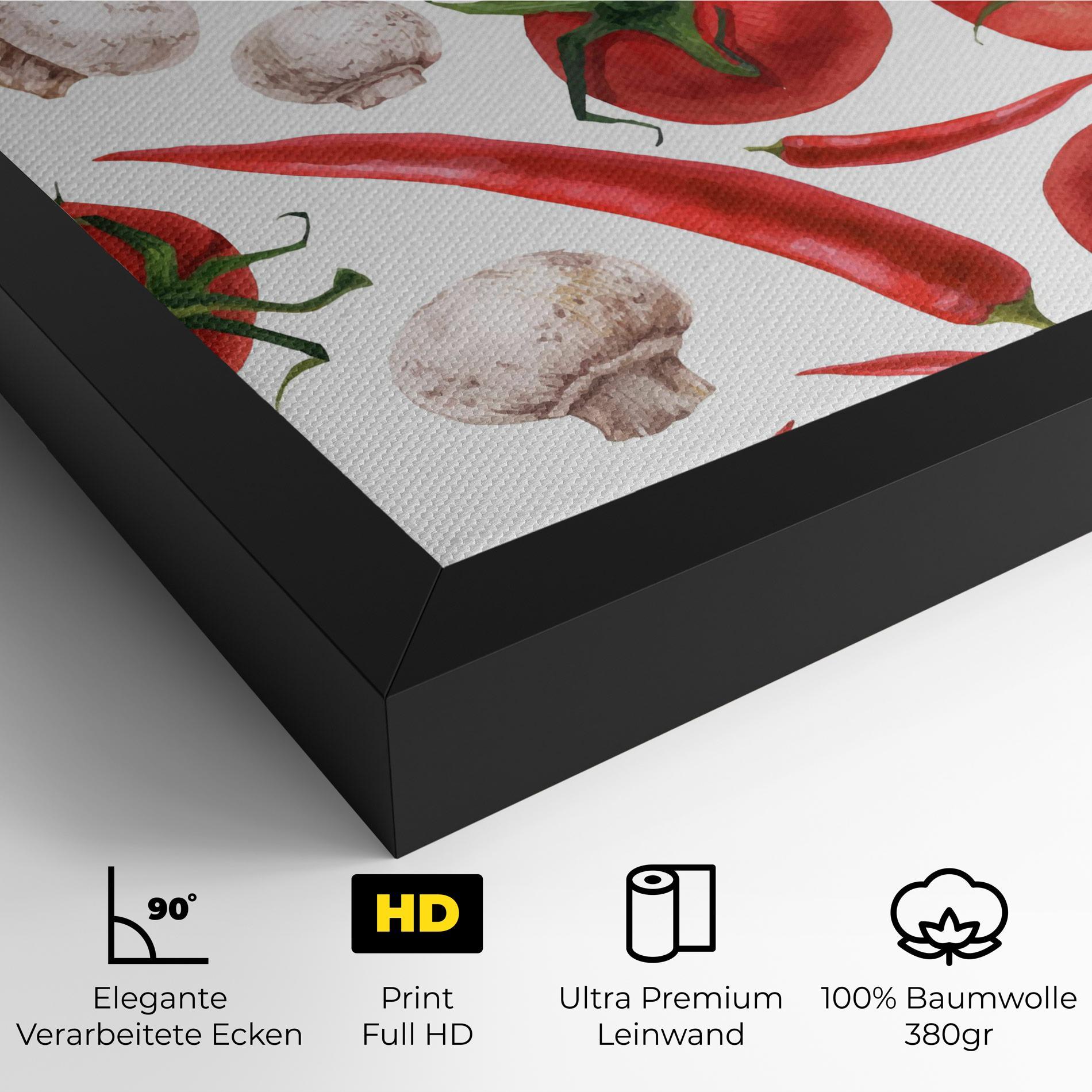 Leinwandbild Floating Tomato mockup 4