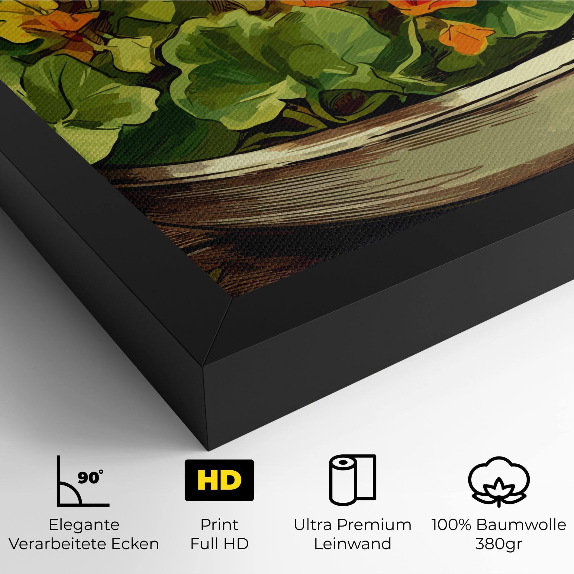 Leinwandbild Flower Food mockup 4