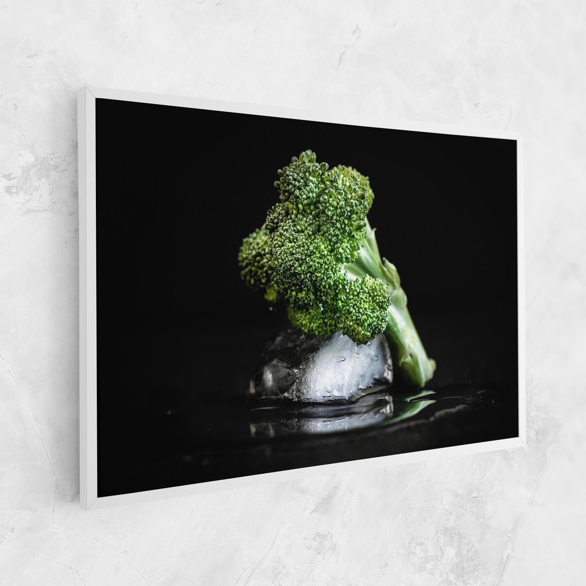 Leinwandbild Broccoli Water mockup 1