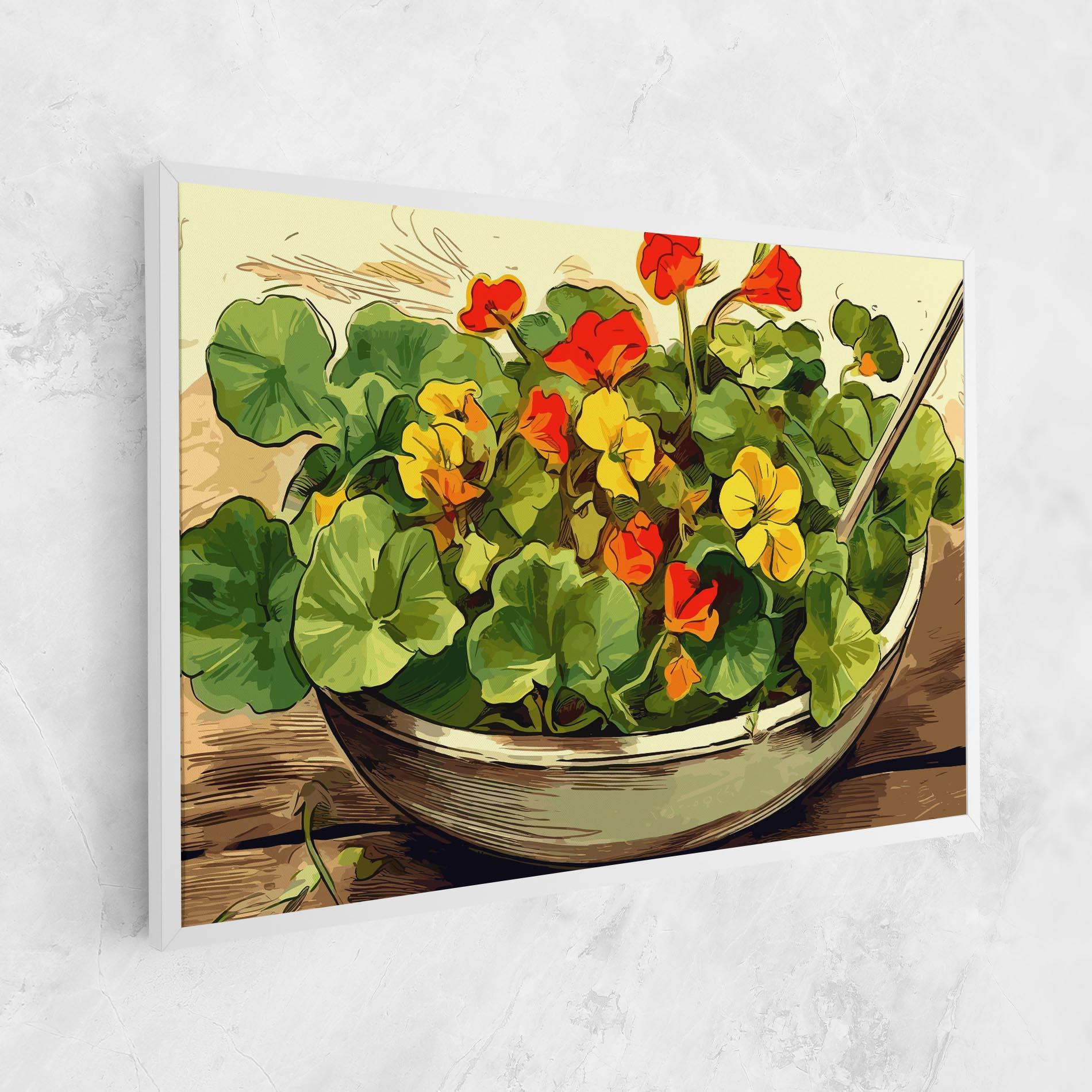 Leinwandbild Flower Food mockup 1