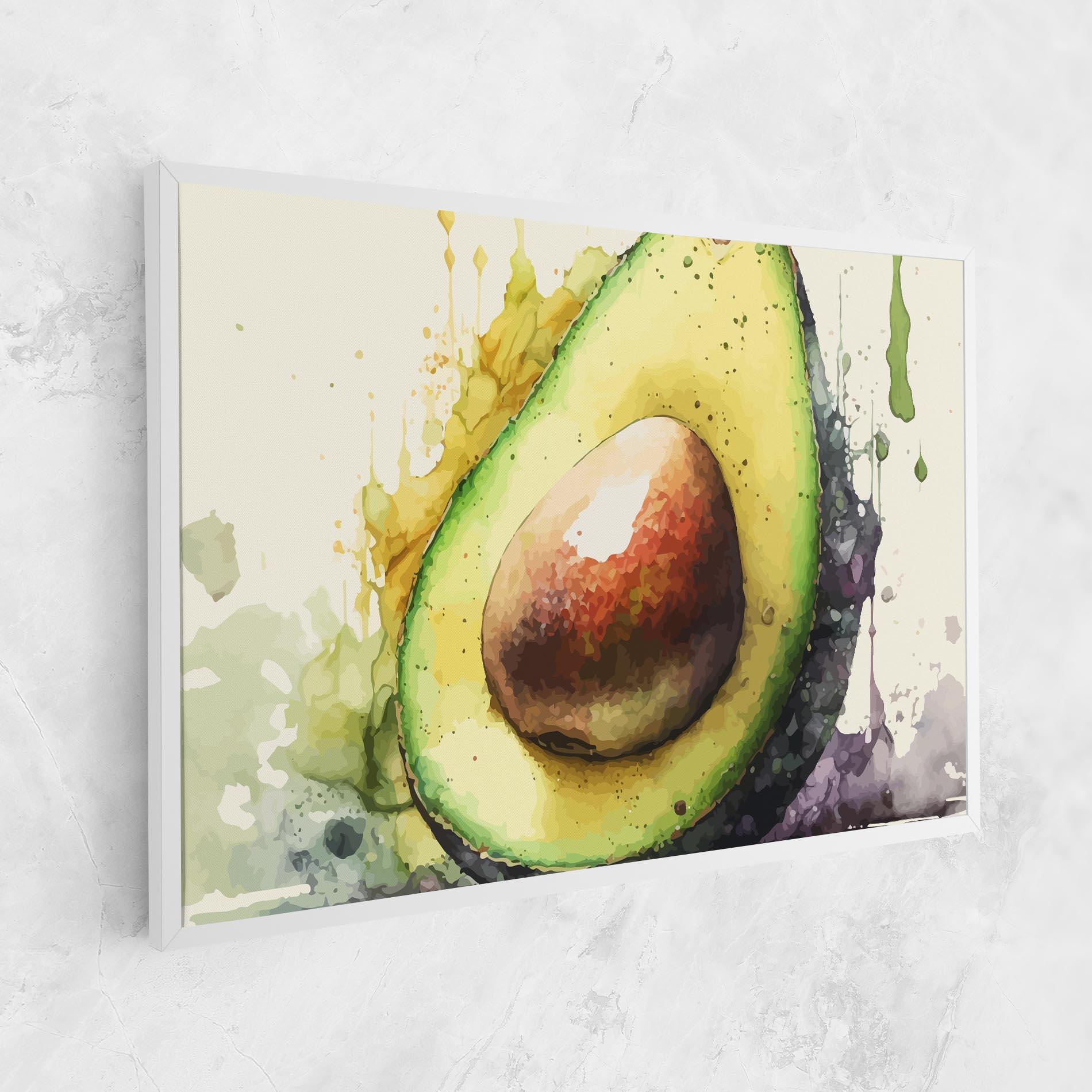 Leinwandbild Green Avocado Art mockup 1