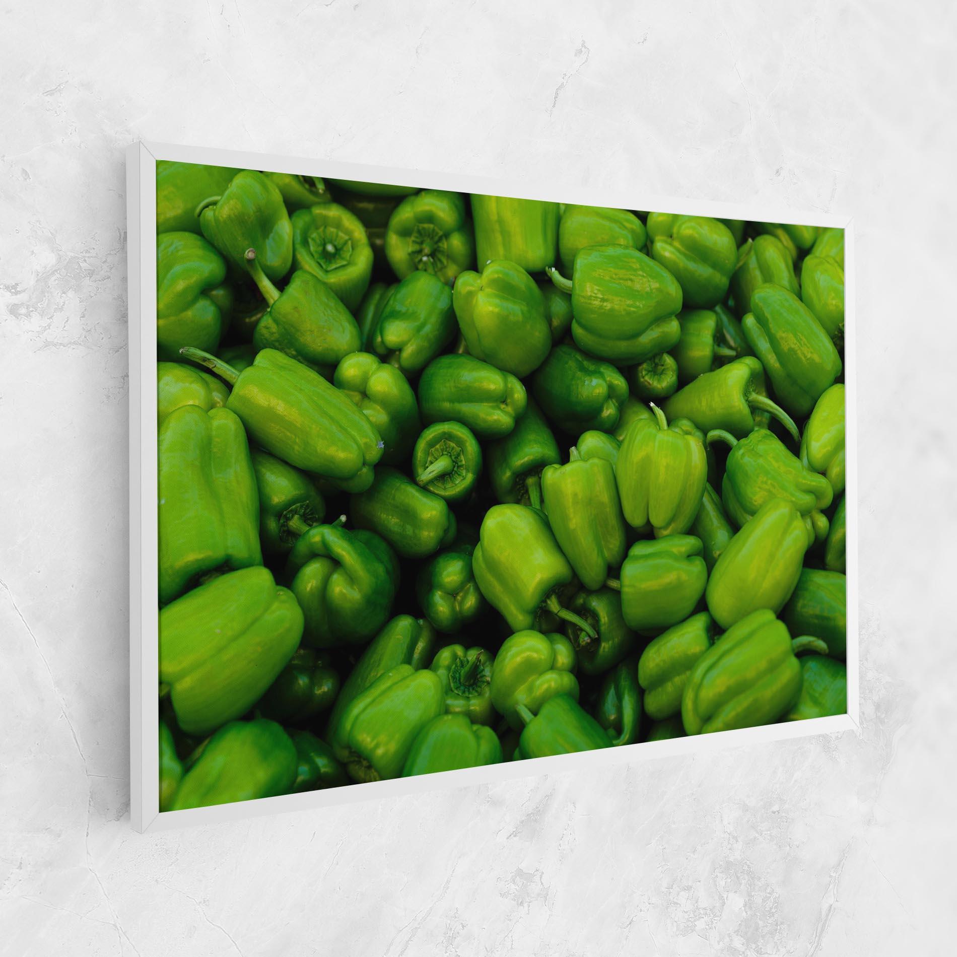 Leinwandbild Green Bellpepper mockup 1