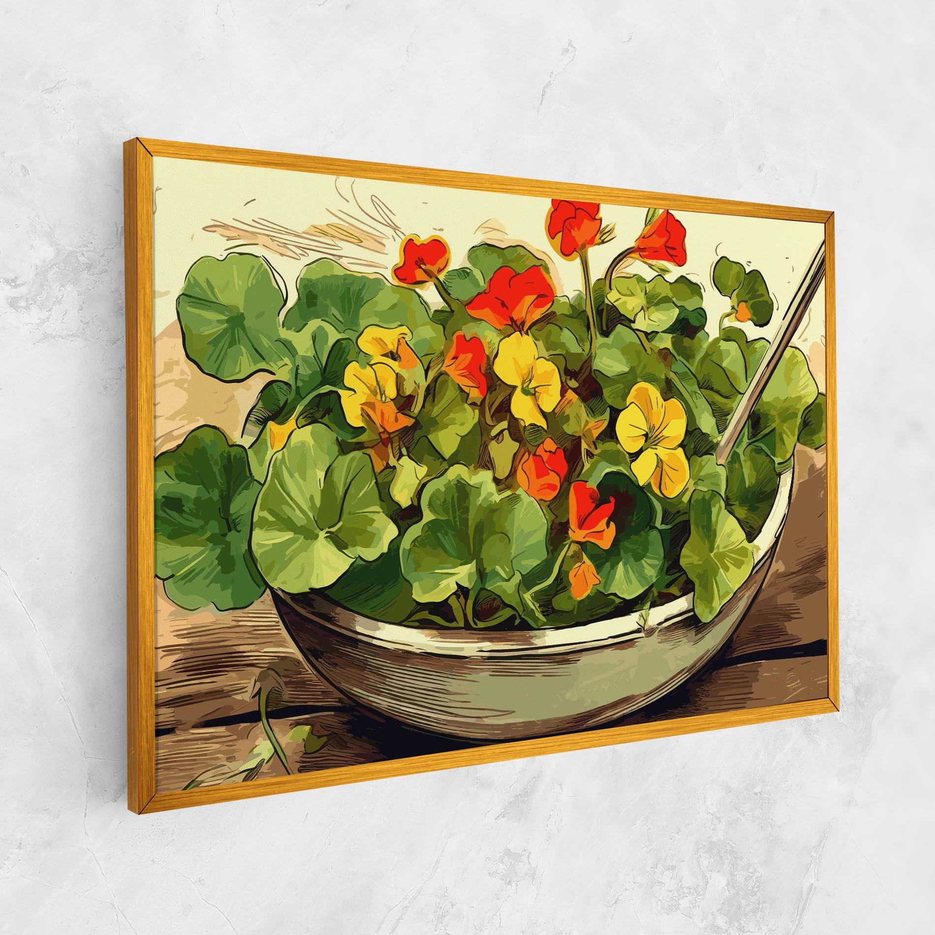 Leinwandbild Flower Food mockup 1