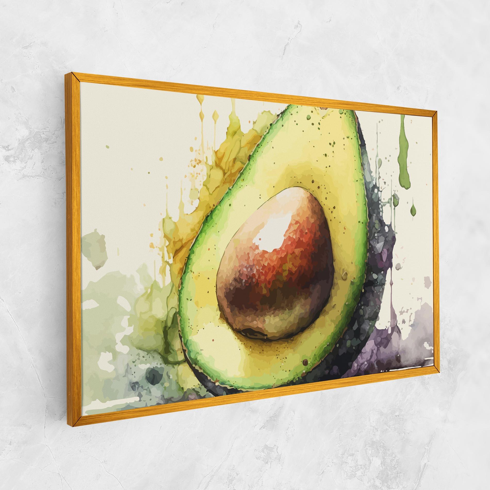 Leinwandbild Green Avocado Art mockup 1