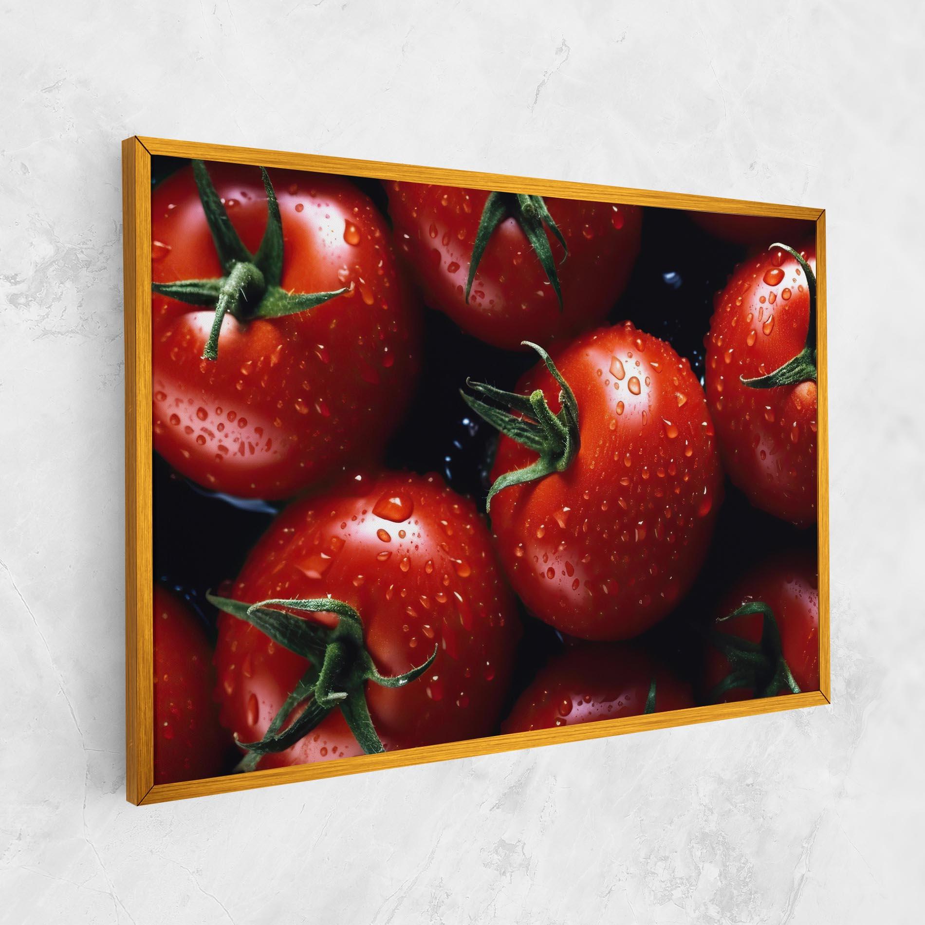 Leinwandbild Red Wet Tomato mockup 1