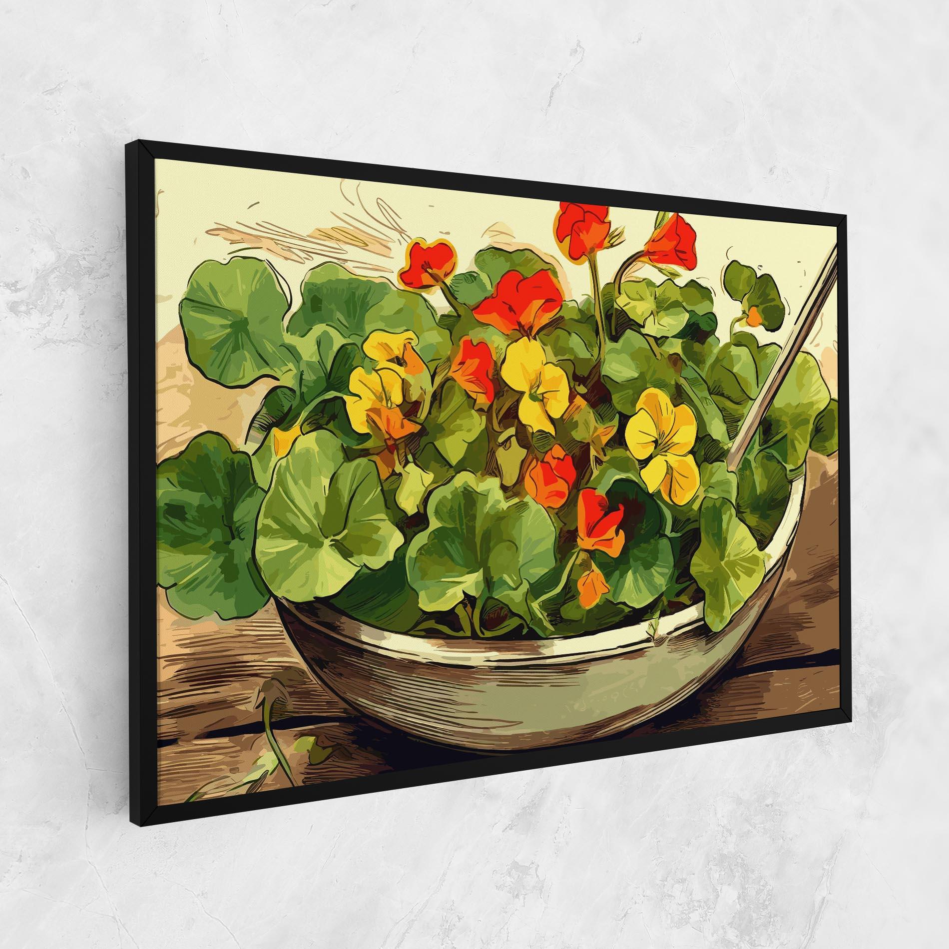 Leinwandbild Flower Food mockup 1