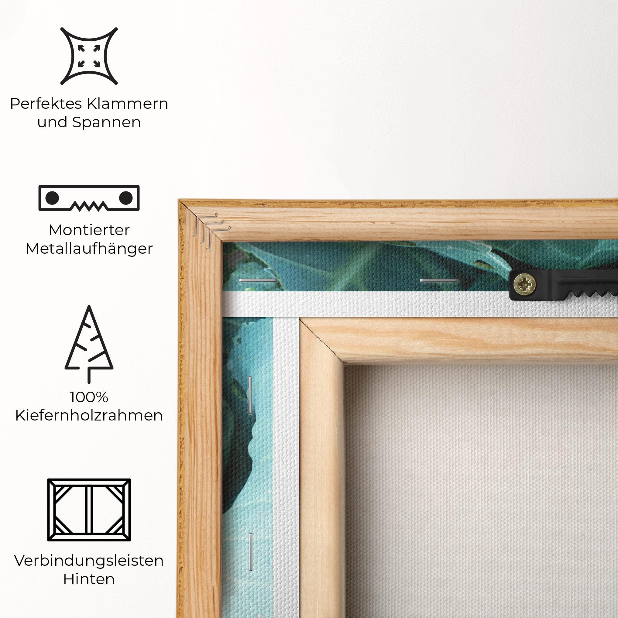 Leinwandbild Blue Lettuce mockup 5