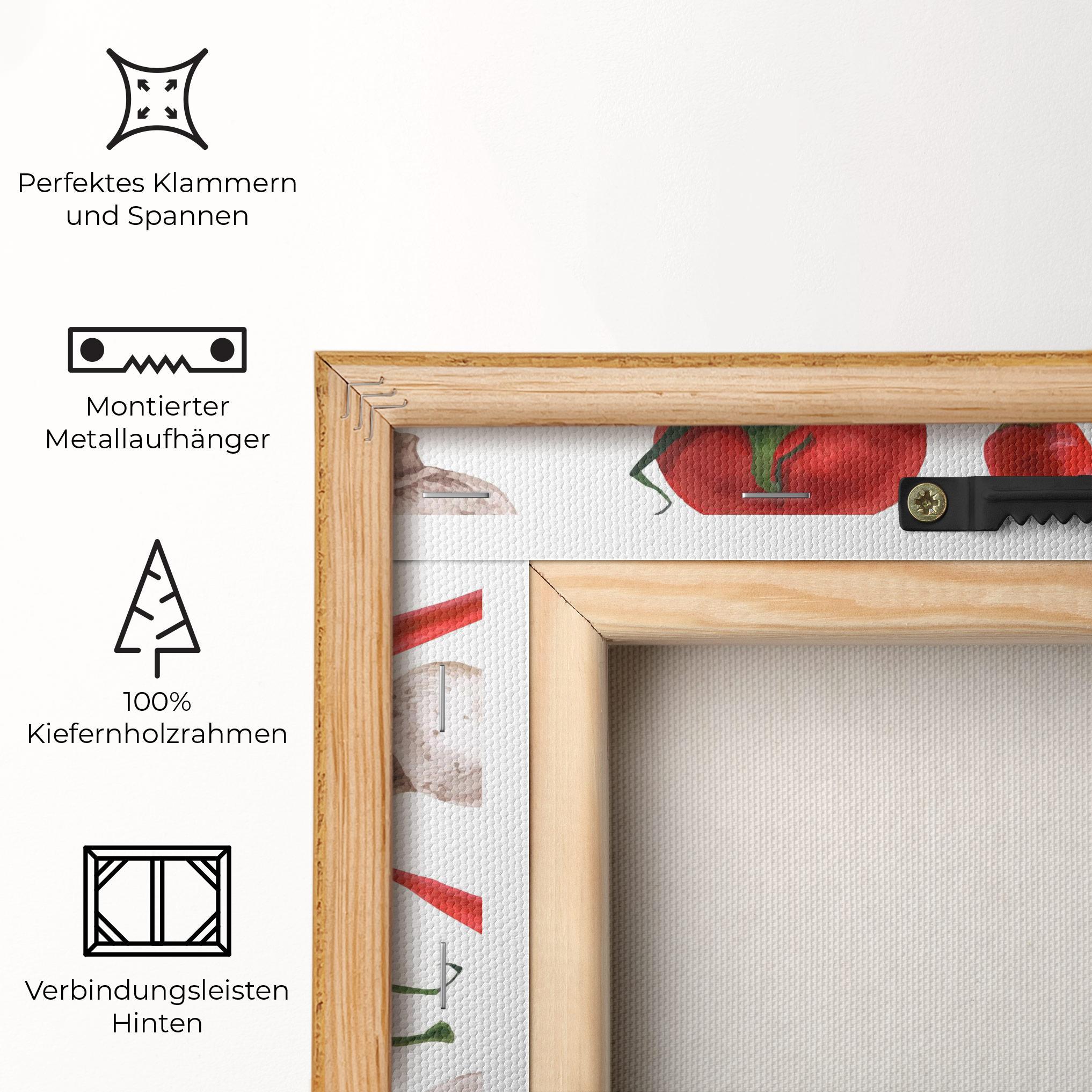 Leinwandbild Floating Tomato mockup 5