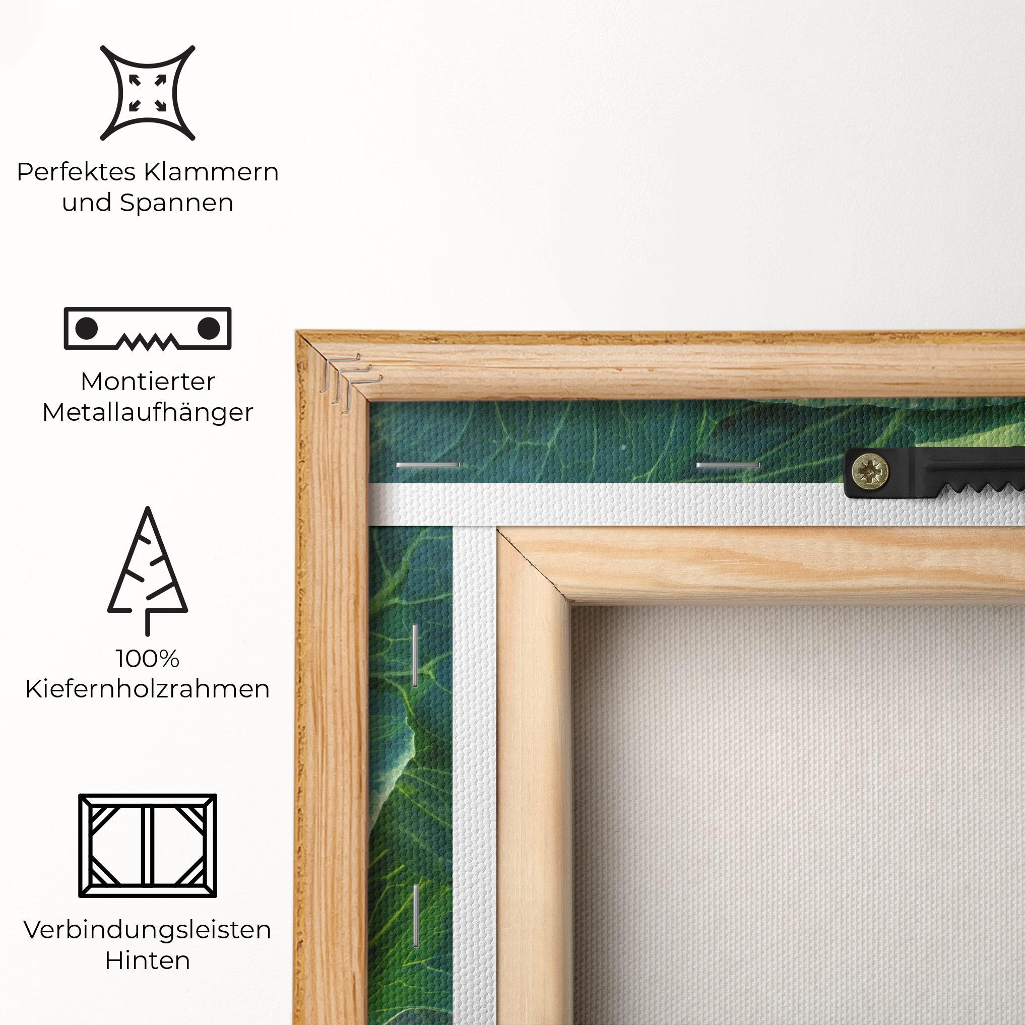 Leinwandbild Green Lettuce mockup 5