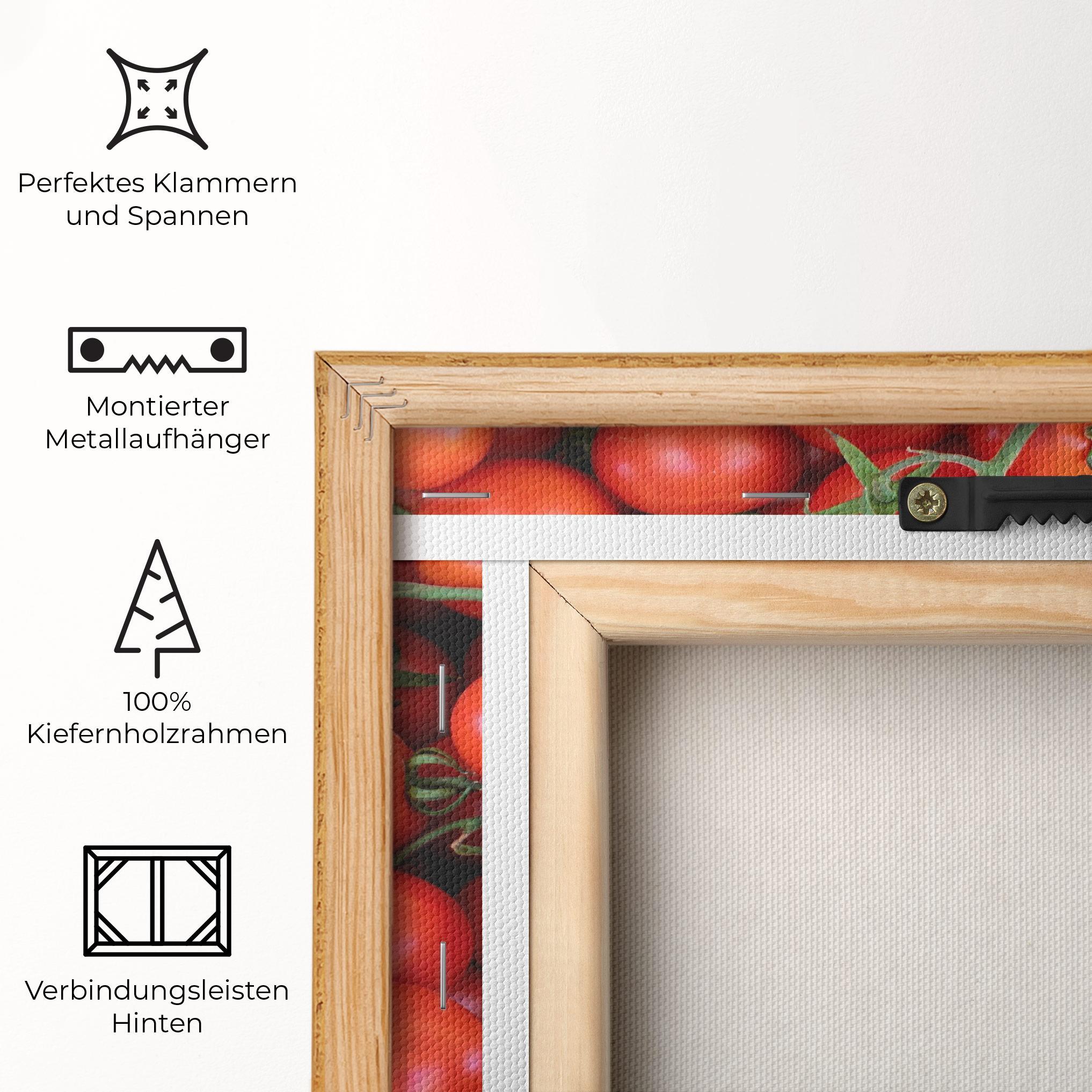 Leinwandbild Tomato Red Wall mockup 5