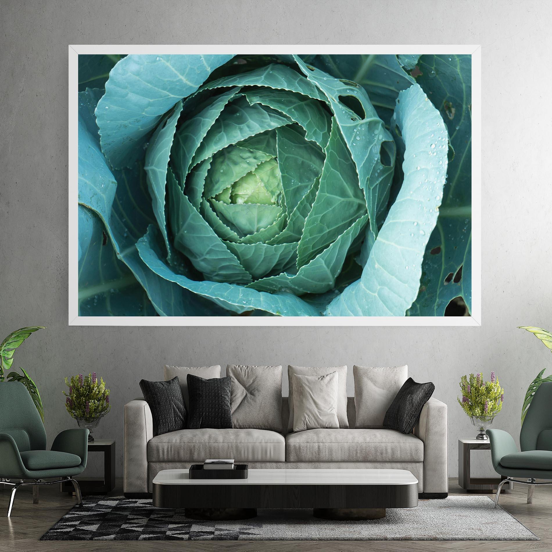 Leinwandbild Blue Lettuce mockup 7