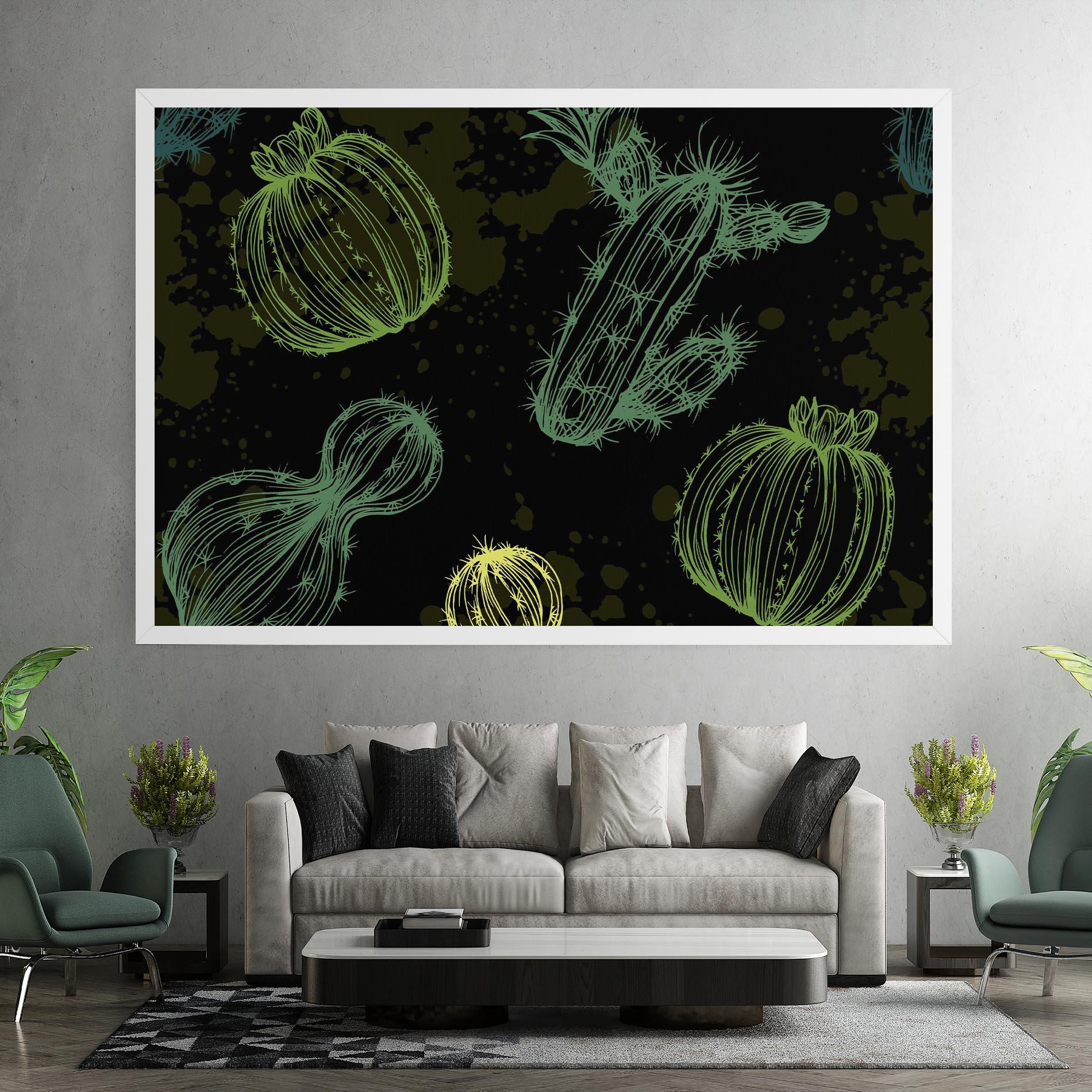 Leinwandbild Cactus Art mockup 7