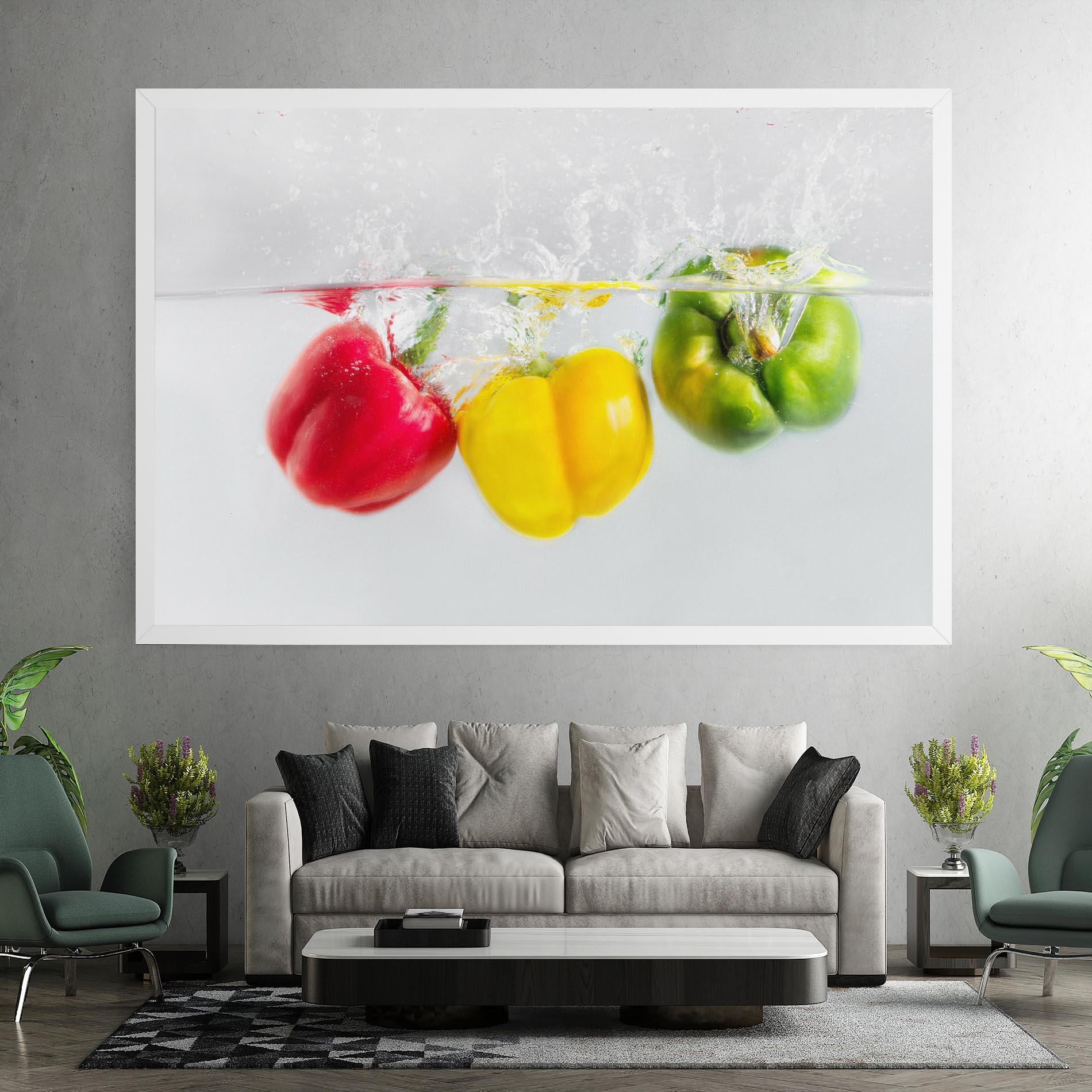 Leinwandbild Colorful Bellpepper mockup 7