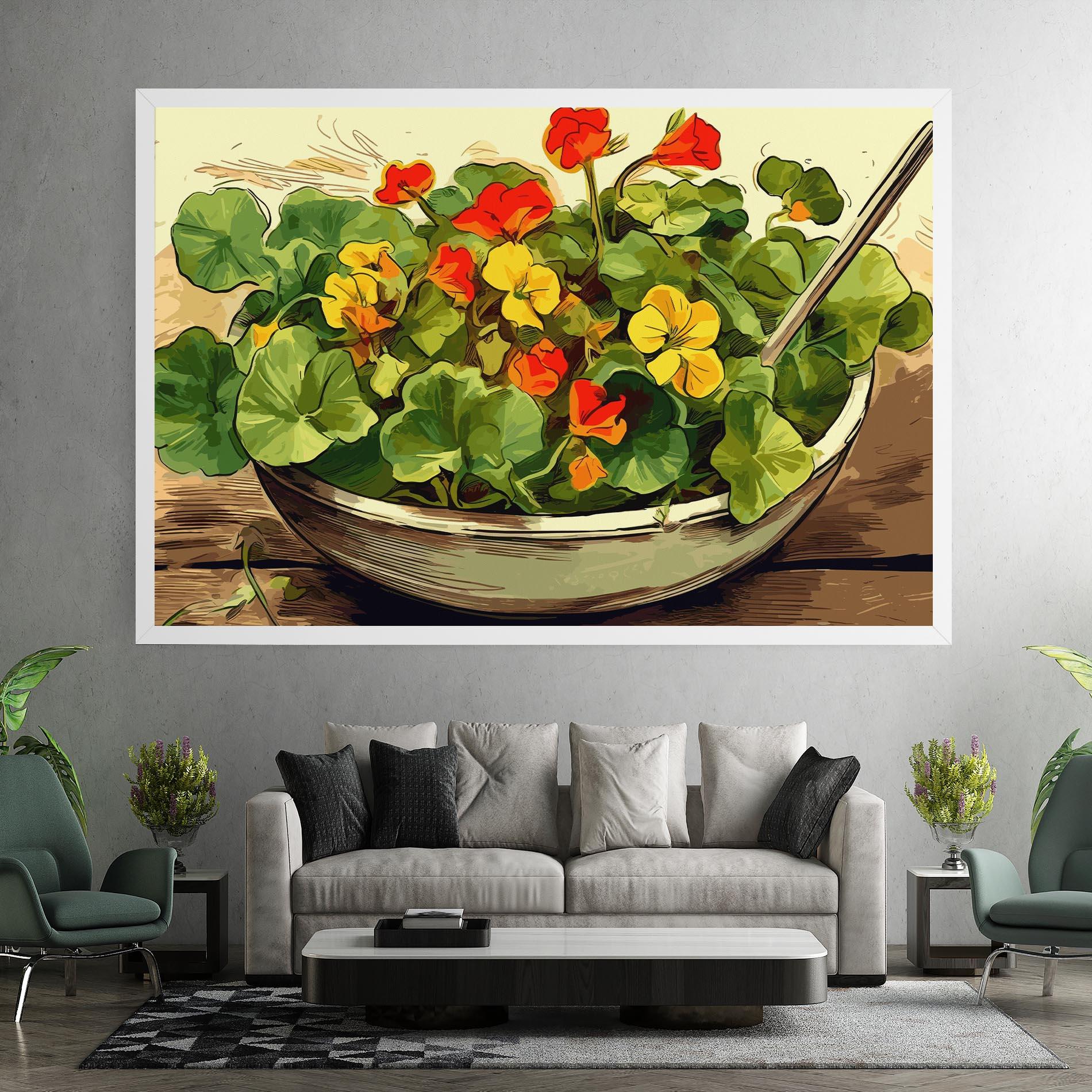 Leinwandbild Flower Food mockup 7
