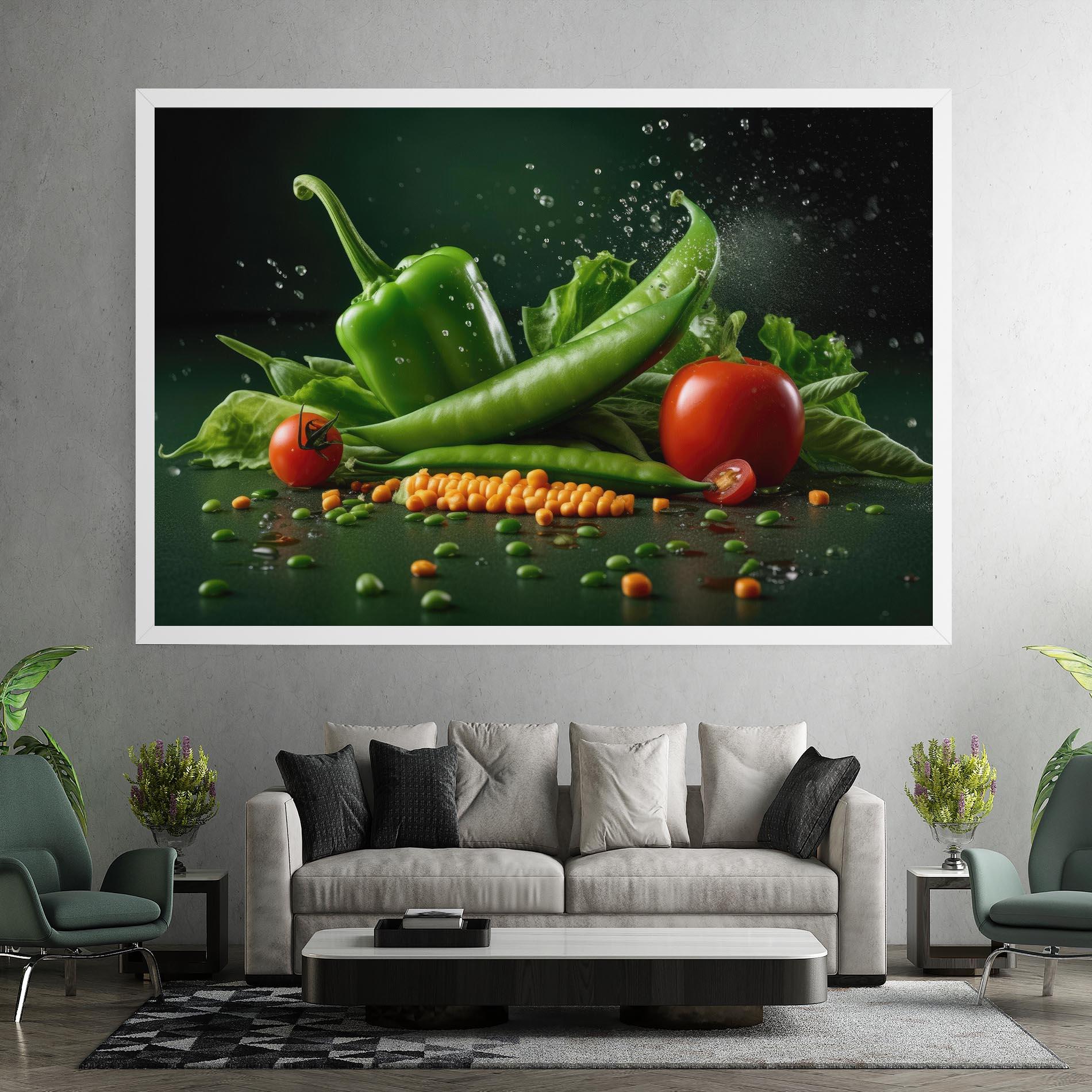 Leinwandbild Fresh Vegetables mockup 7