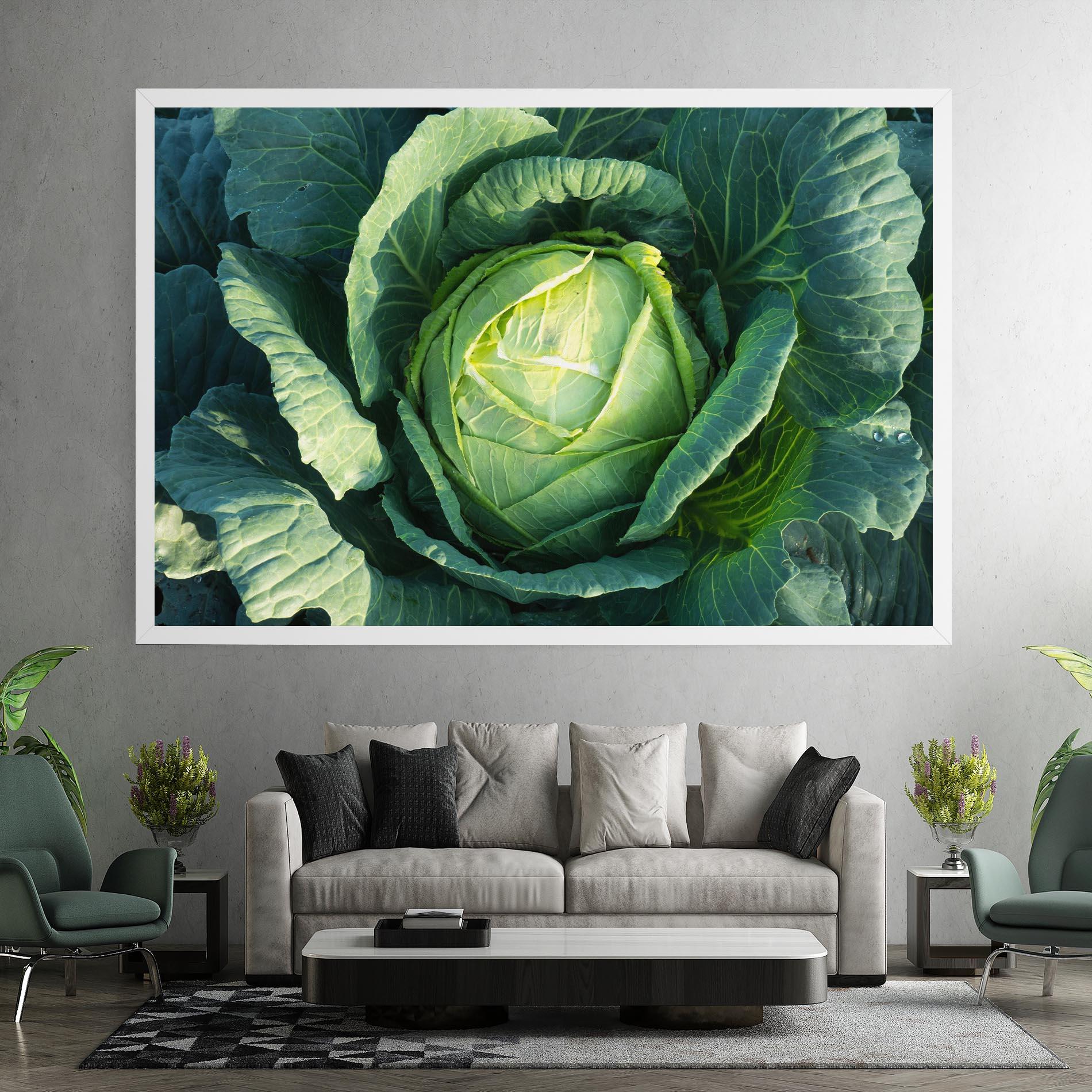 Leinwandbild Green Lettuce mockup 7