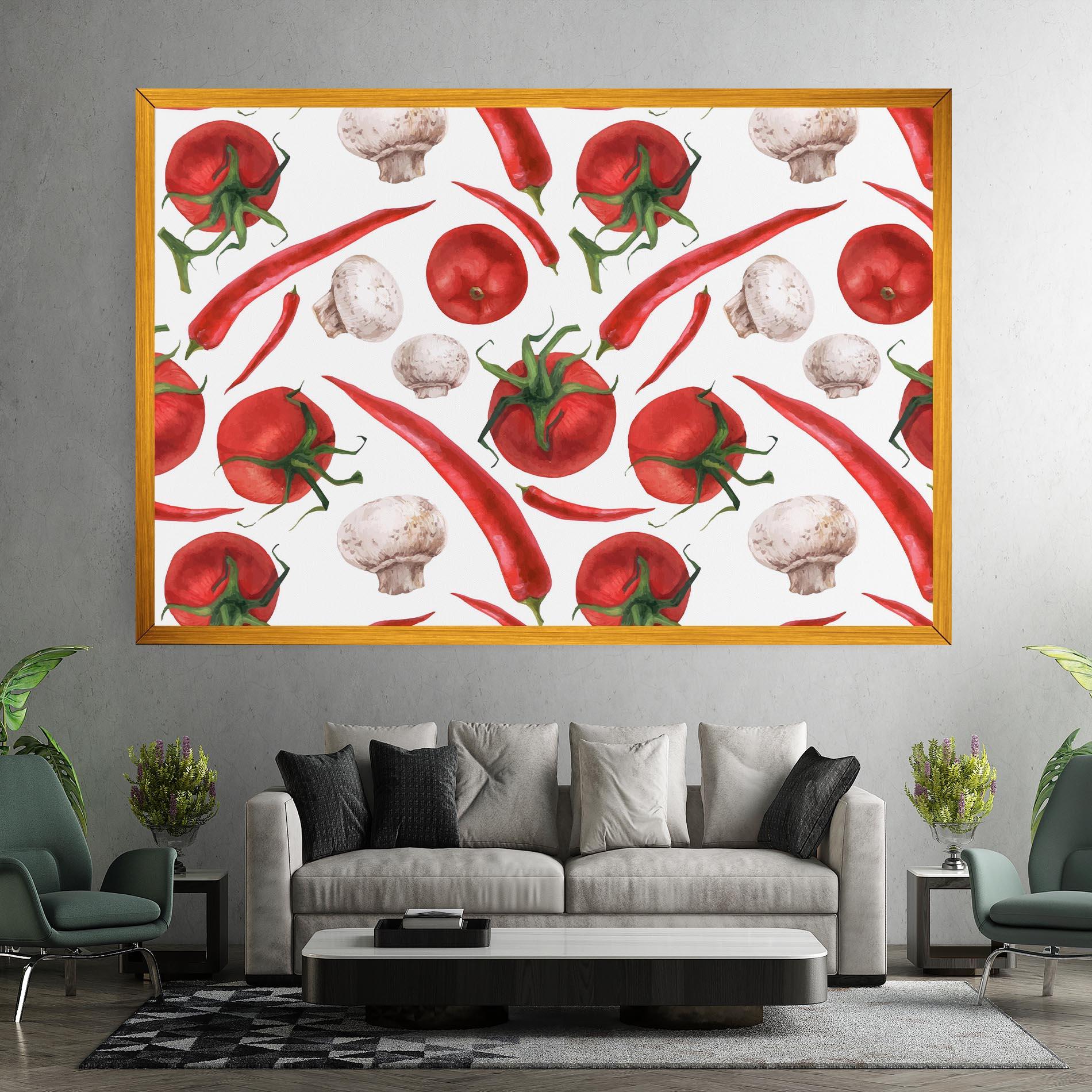 Leinwandbild Floating Tomato mockup 7